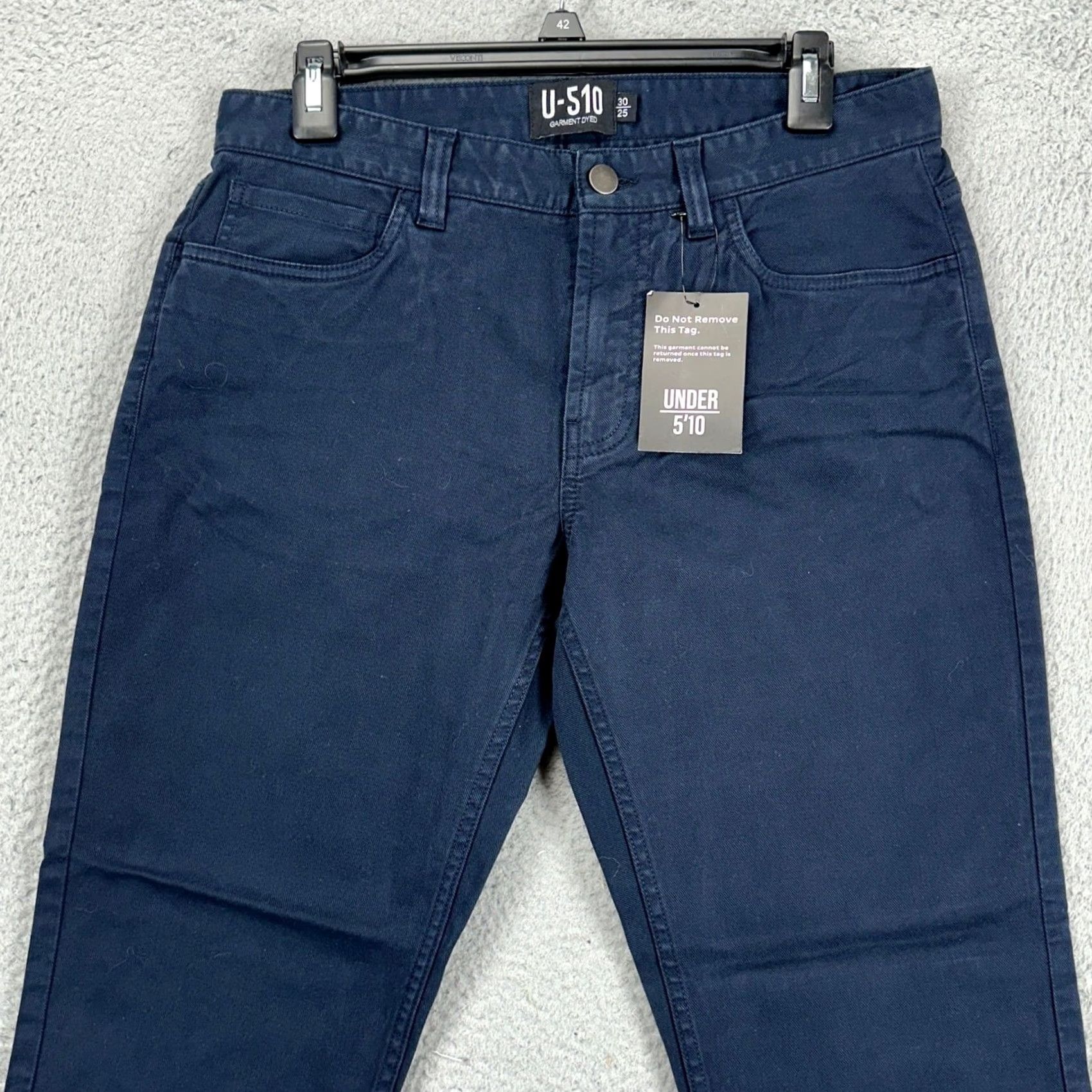 Vintage U-510 Garment Dyed Twill 5 Pocket Pants Mens 30X25 Navy Blue Casual Stretch NEW Size US 30 / EU 46 - 2 Thumbnail
