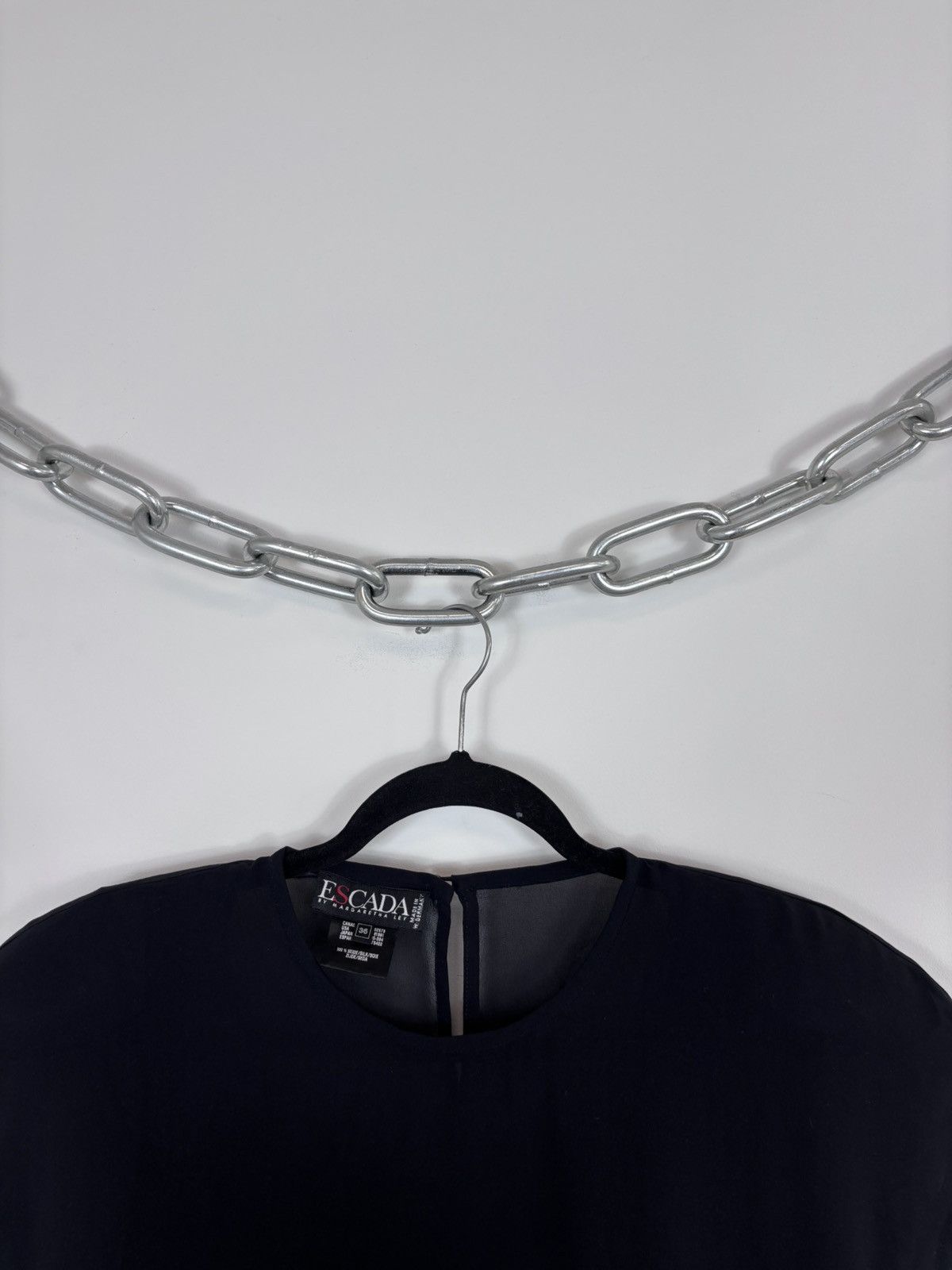 Escada Escada By Margaretha Lay Women’s Black Silk T-Shirt Blouse Size S / US 4 / IT 40 - 3 Thumbnail