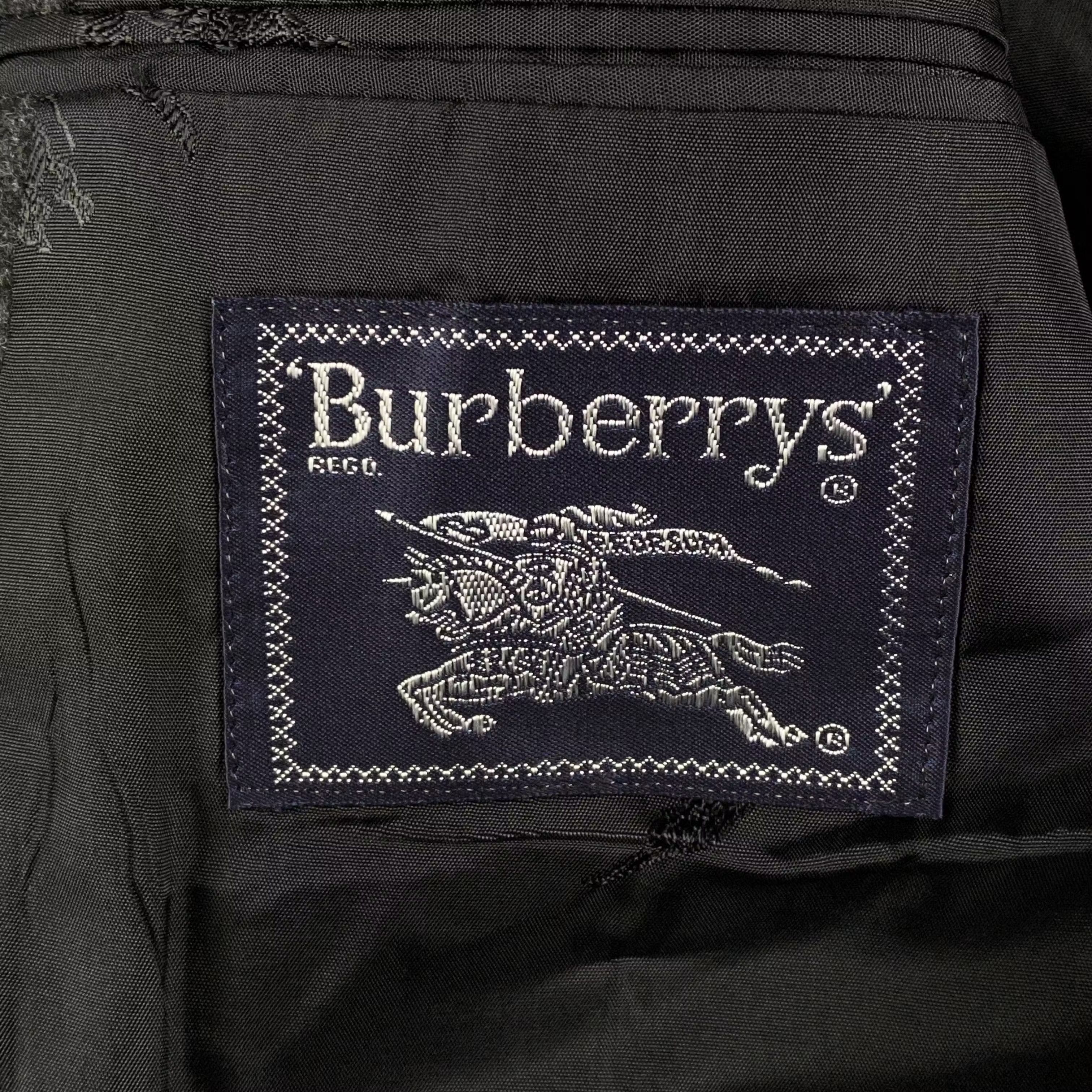 Burberry × Vintage Mens Blazer Jacket Burberrys Vintage Size 50 Size 50R - 5 Thumbnail