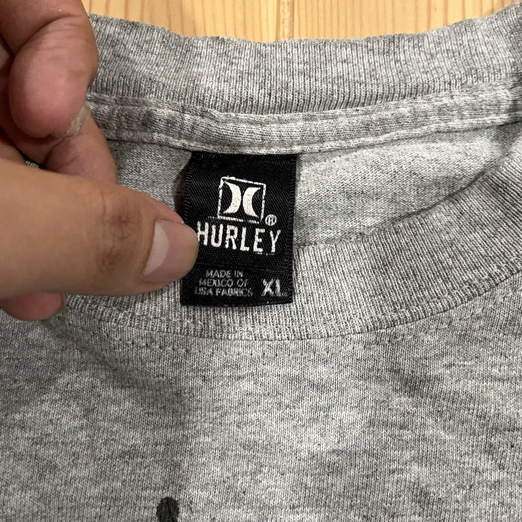 Hurley VINTAGE Hurley T-Shirt Gray Grunge 90s Y2K Skate Surf Short Sleeve Crew Neck XL Men Size US XL / EU 56 / 4 - 5 Thumbnail