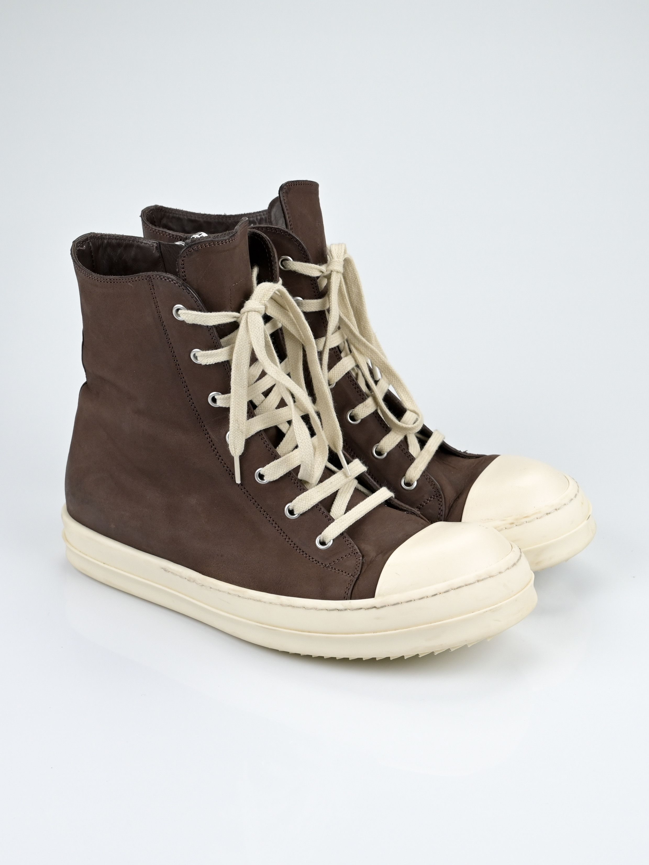 Rick Owens Mainline Leather High Top Ramones Size US 10 / EU 43 - 1 Thumbnail
