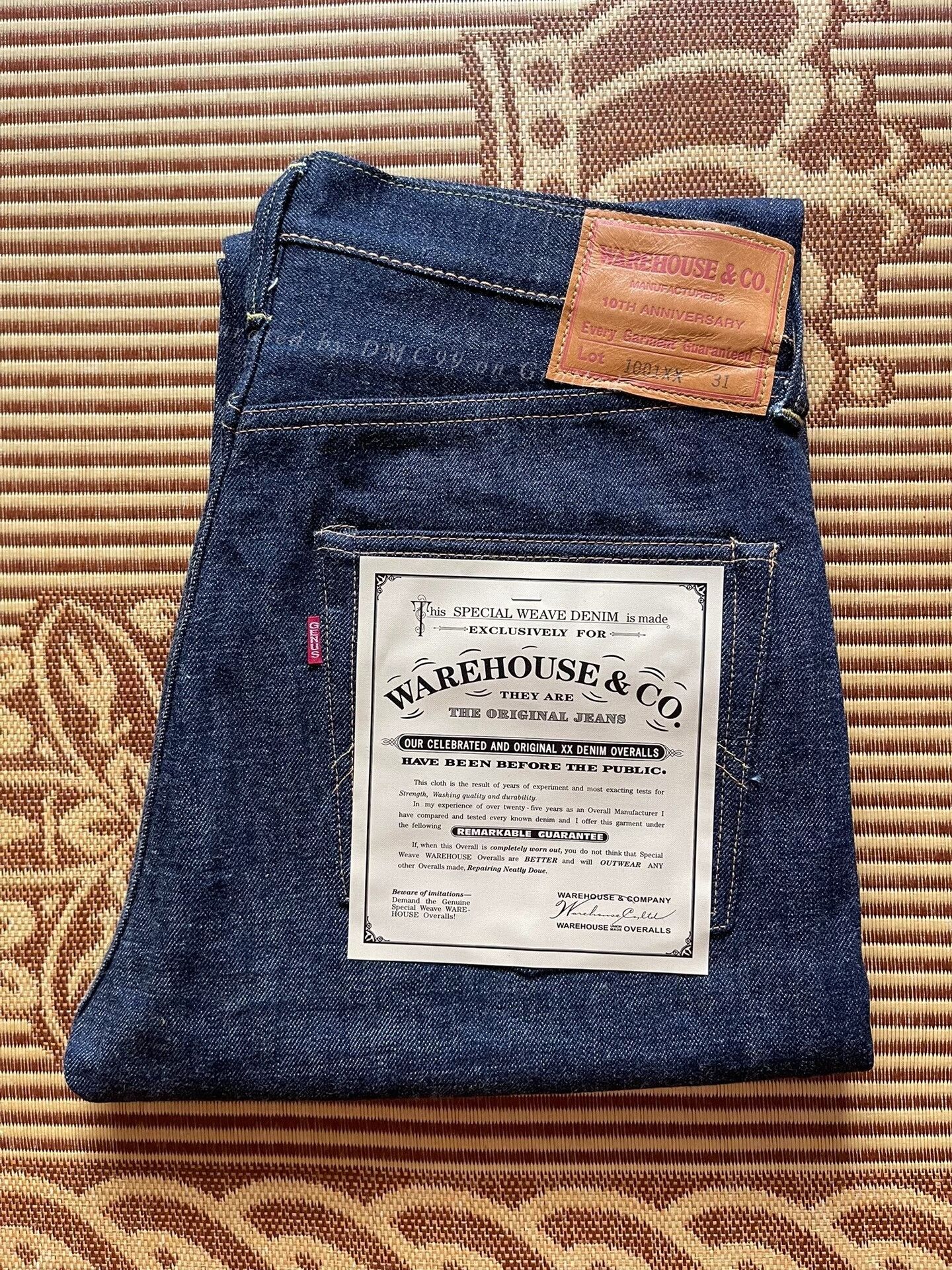 Warehouse & Co. Warehouse 10th Anniversary 1001xx W31 Size US 31 - 1 Thumbnail