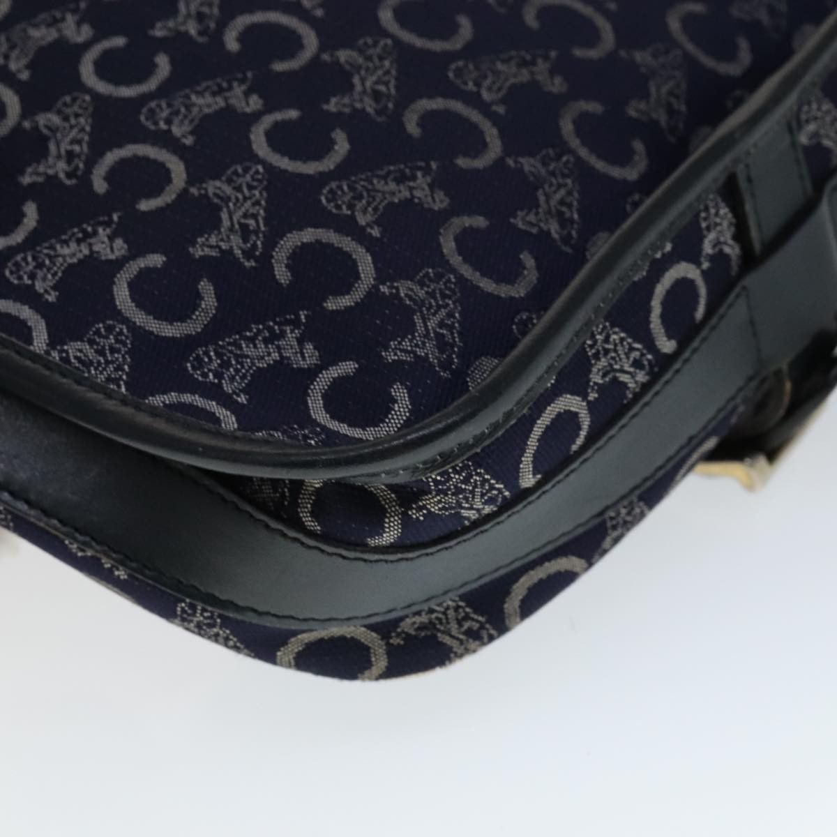Celine CELINE C Sulky Shoulder Bag Canvas Navy Gold Size ONE SIZE - 16 Thumbnail
