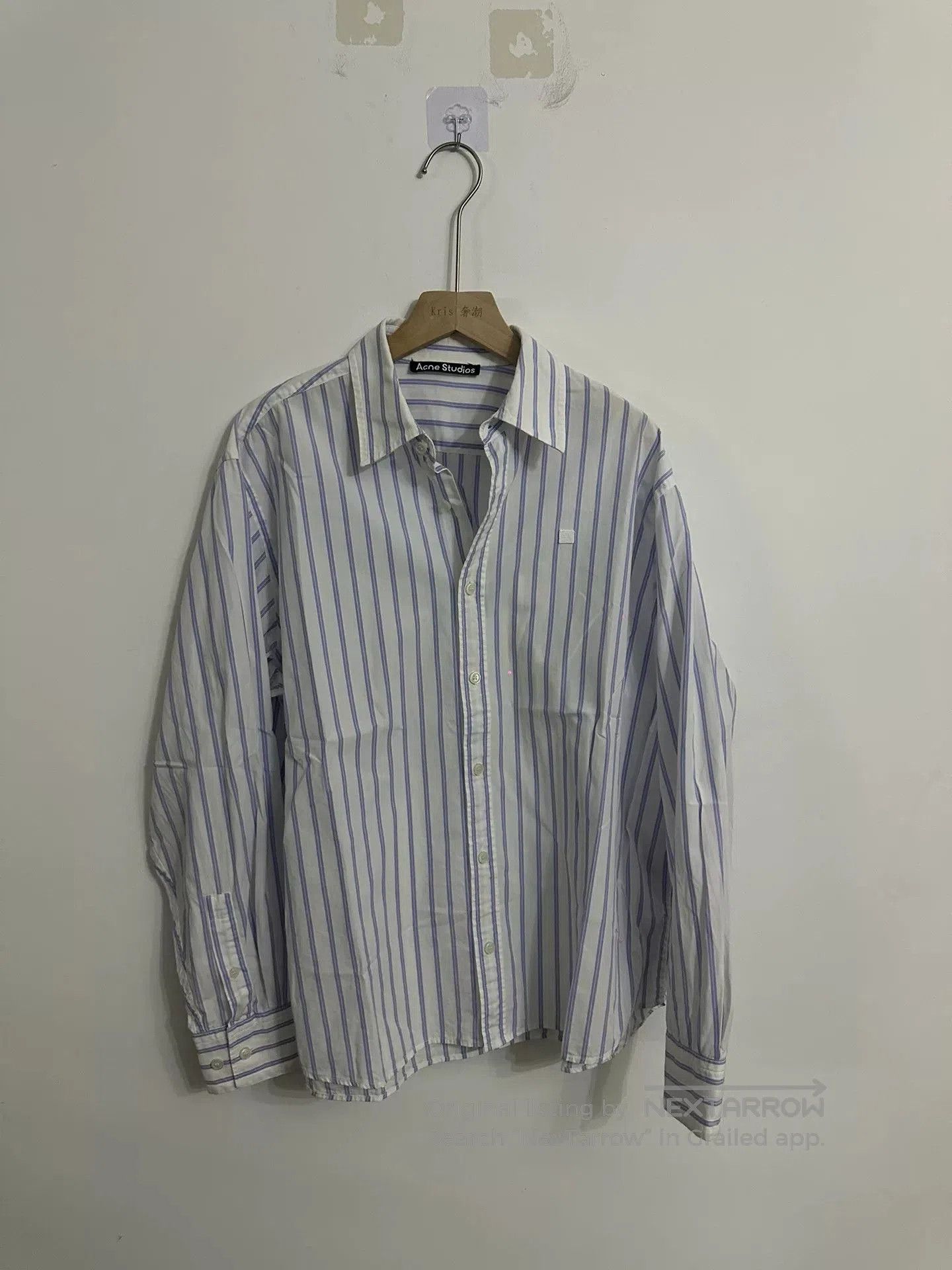 Acne Studios Acne Studios Striped Long Sleeve Shirt. Size US S / EU 44-46 / 1 - 1 Thumbnail