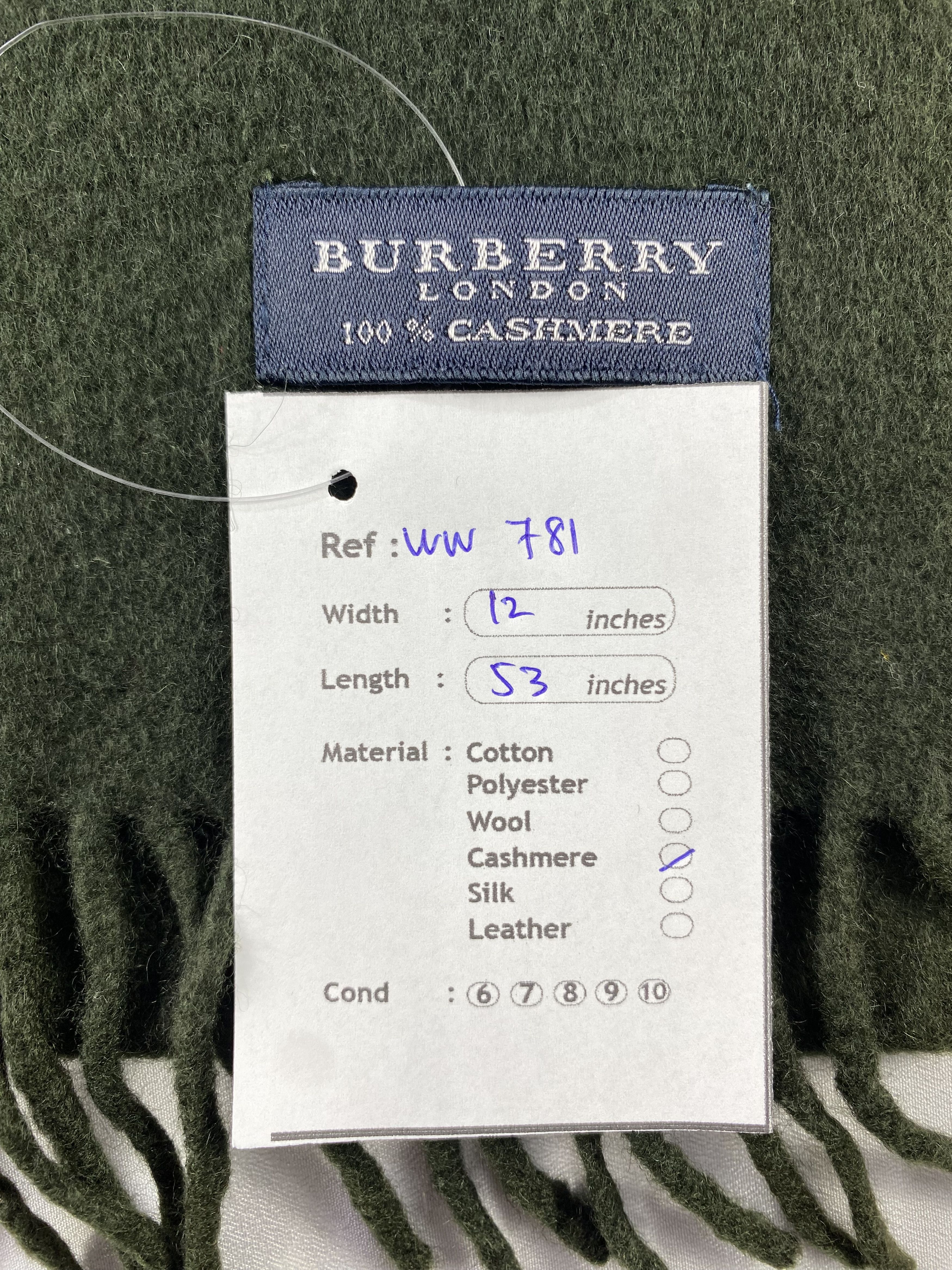 Burberry × Vintage Burberry Scarf / Muffler / Neckwear - WW781 Size ONE SIZE - 7 Thumbnail