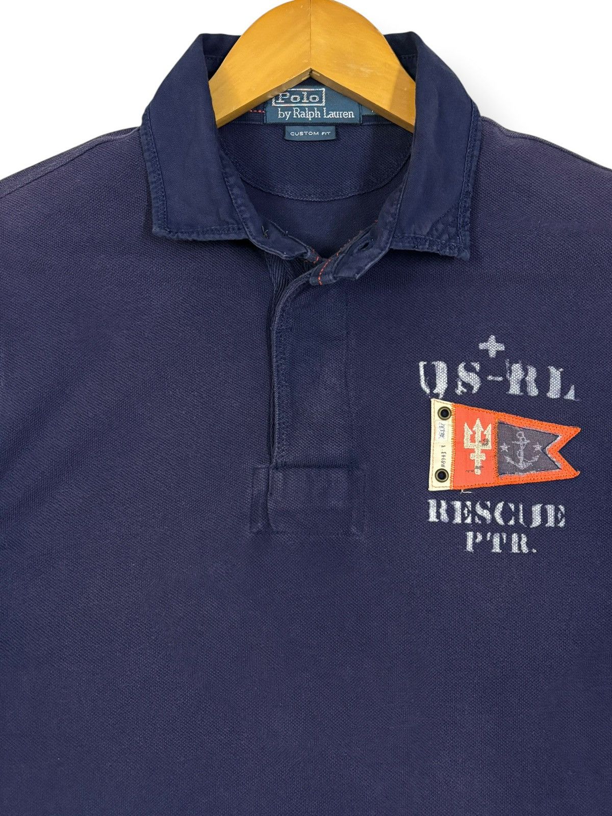 Ralph Lauren Vintage Ralph Lauren US Navy Rescue PTR Squad Polo Shirt Size US M / EU 48-50 / 2 - 5 Thumbnail