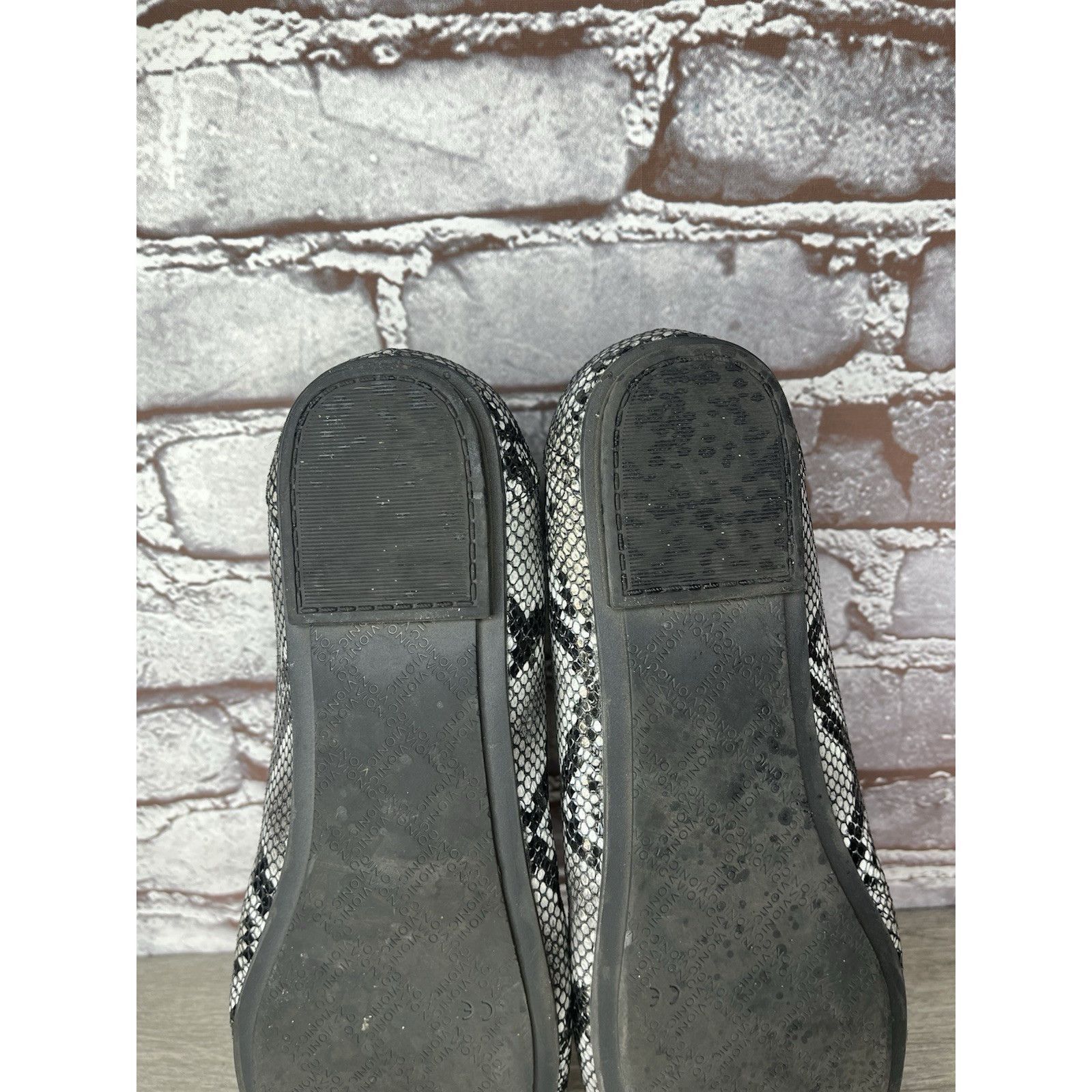 Etonic Vionic Carroll Snake Black White Ballet Slip On Flats Women Size US 11 / IT 41 - 20 Thumbnail