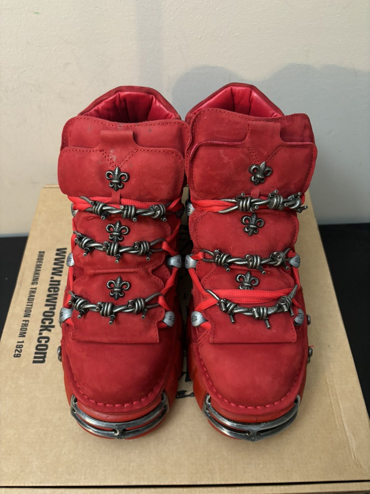 New Rock New Rock Jaded London Tower Boots October Red Size US 10 / EU 43 - 2 Thumbnail