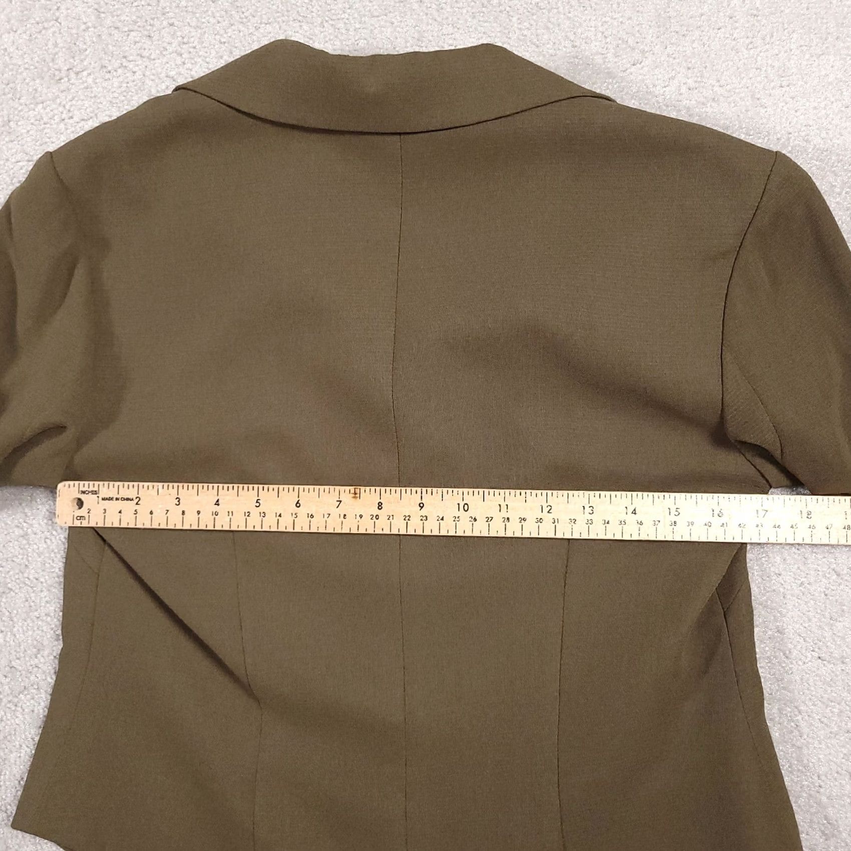 Vintage Casual Corner Shirt Womens L Brown Button Women Neck Business Blazer Lined Size L / US 10 / IT 46 - 5 Thumbnail