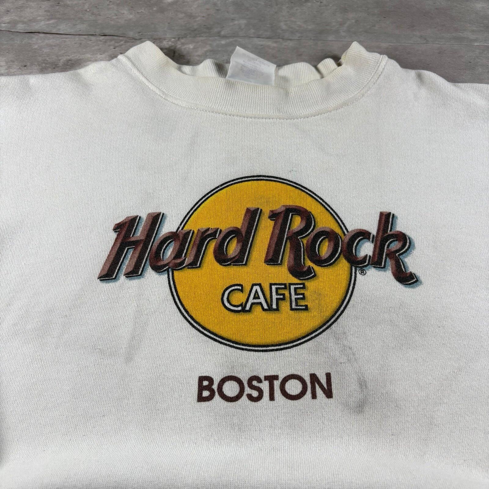Hard Rock Cafe Vintage 90s hard rock Café Boston sweatshirt Size US L / EU 52-54 / 3 - 3 Thumbnail