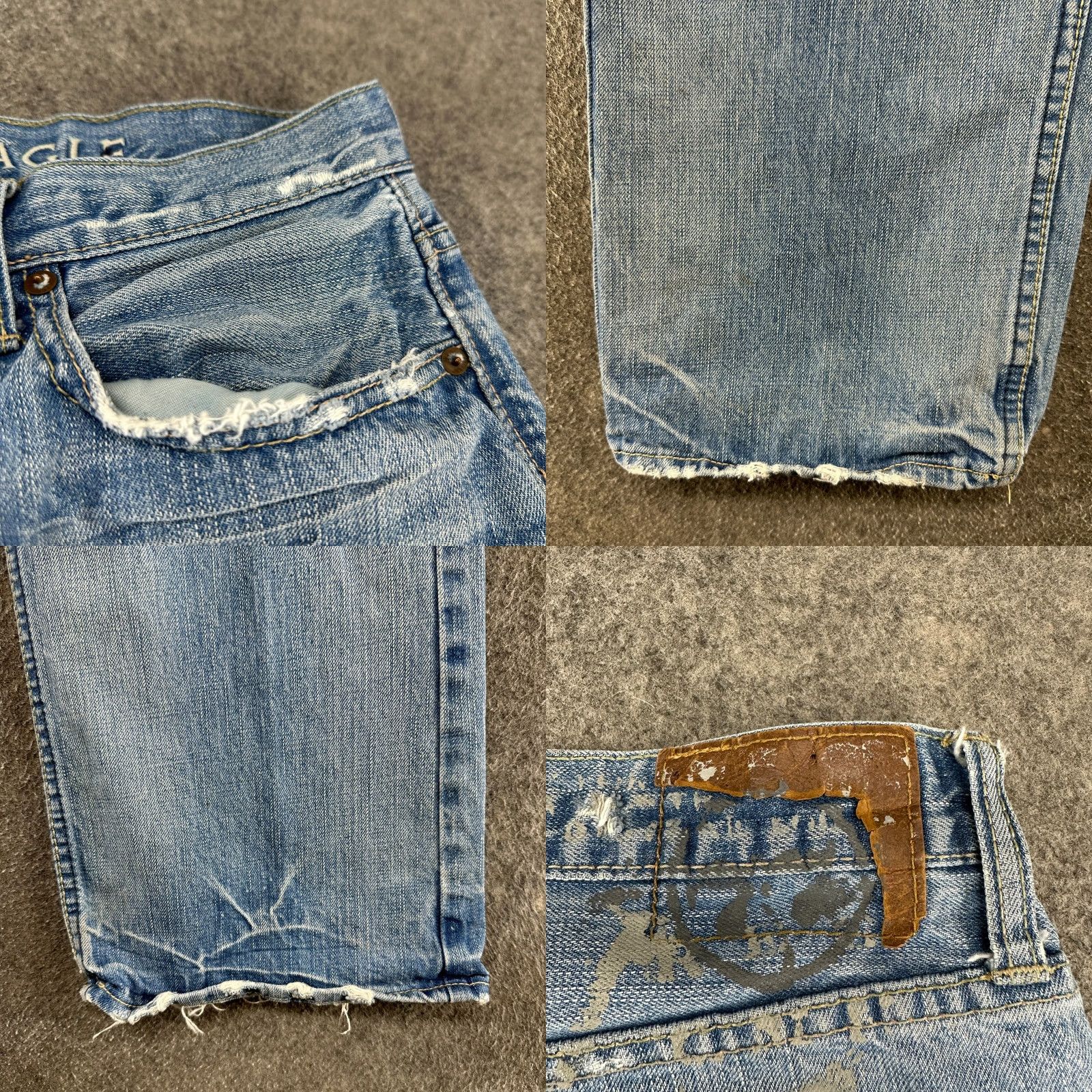 American Eagle Outfitters American Eagle Outfitters Jeans Men 32x36 Blue Bootcut Stretch Distressed 5-Pocket Denim Size US 32 / EU 48 - 8 Thumbnail