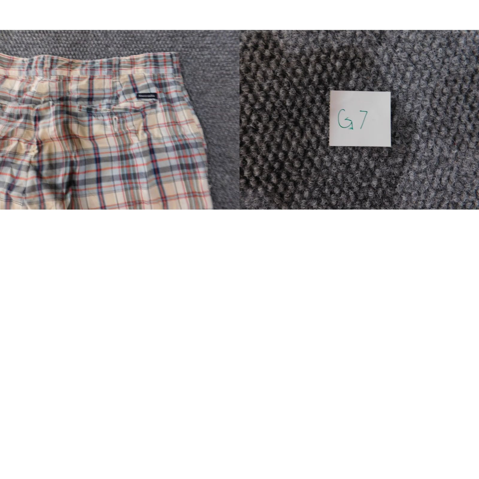 Abercrombie & Fitch Abercrombie & Fitch Shorts Mens 34 Beige Plaid Flat Front Zip Regular Chino Logo Pockets Vintage No Gender Mens Size US 34 / EU 50 - 8 Thumbnail