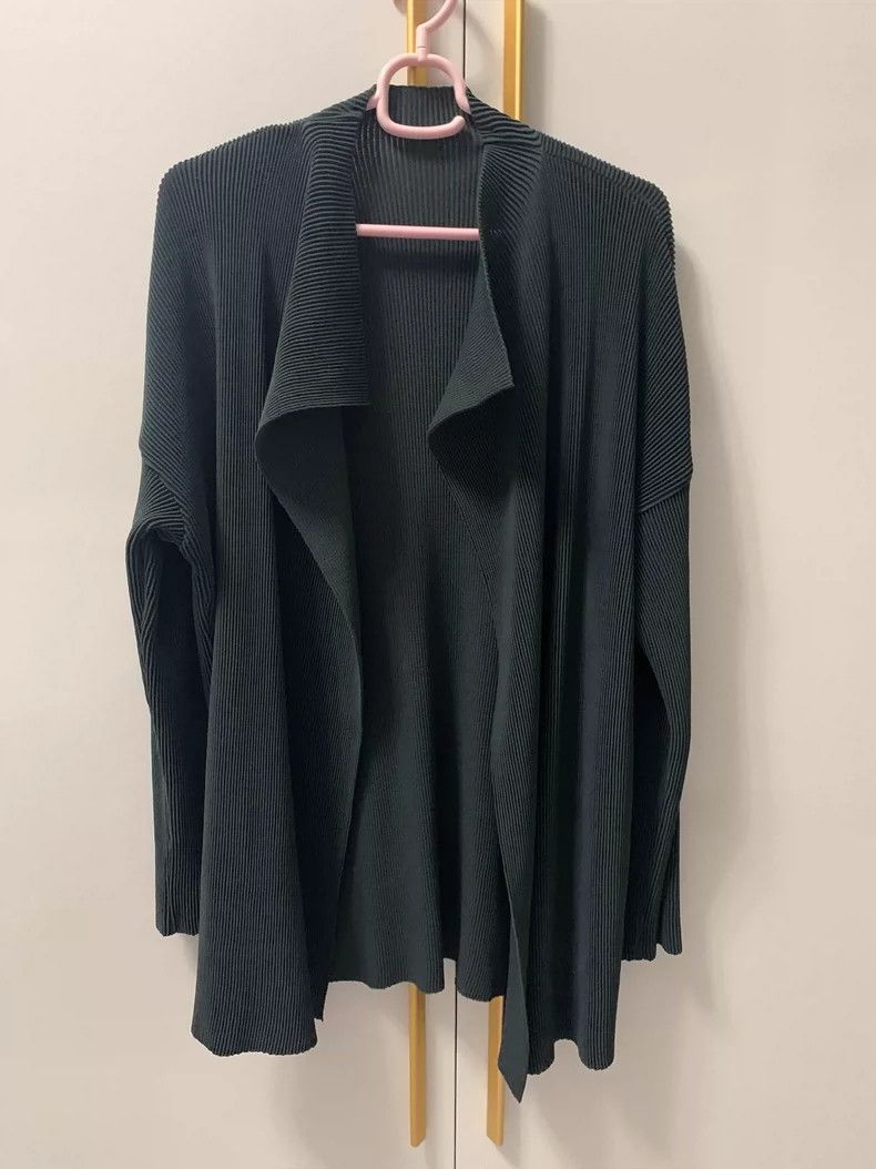 Other Issey Miyake Black knitted coat Size L / US 10 / IT 46 - 1 Thumbnail
