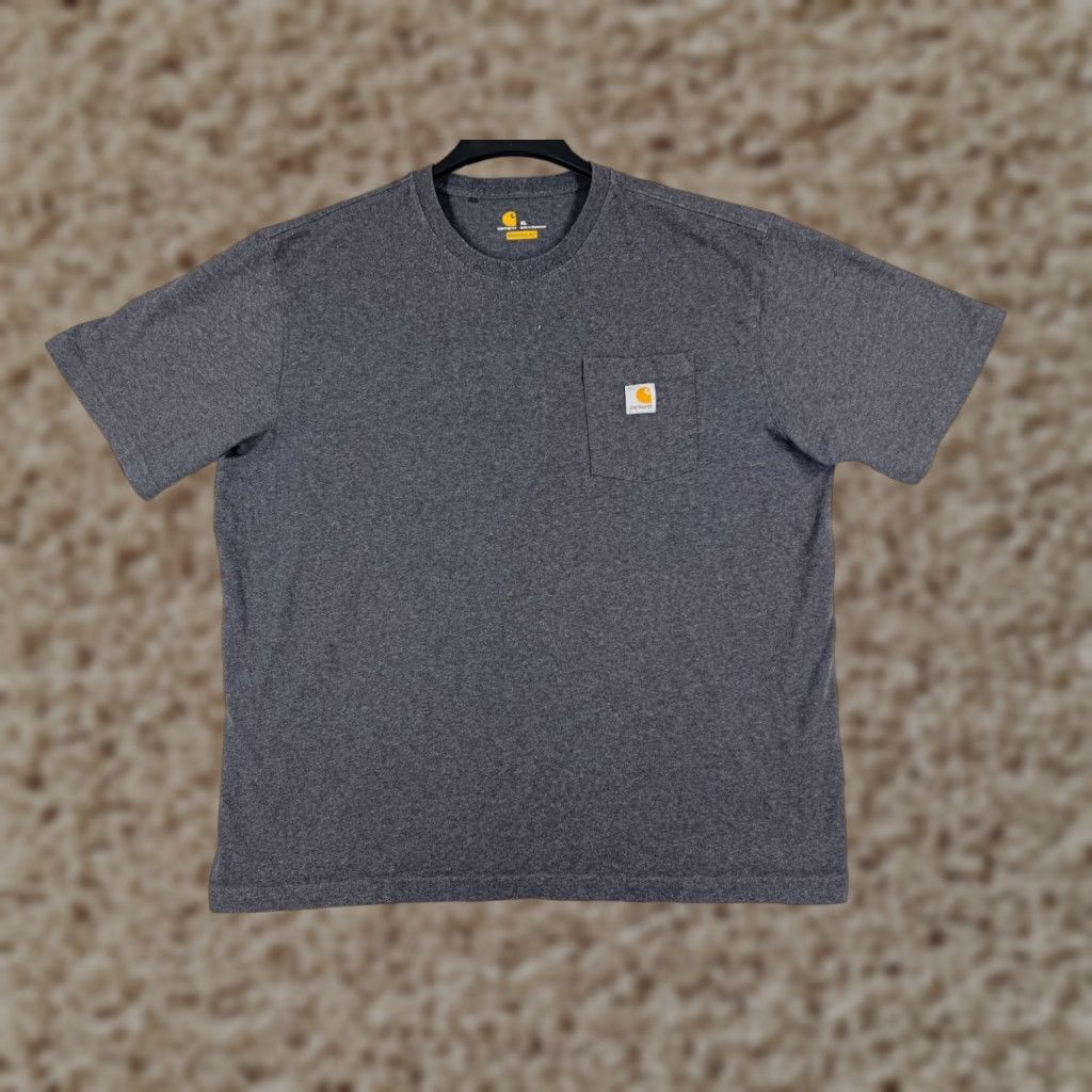 Carhartt Carhartt Shirt Men XL Gray Short Sleeve Crew Neck Pocket Logo Size US XL / EU 56 / 4 - 1 Thumbnail