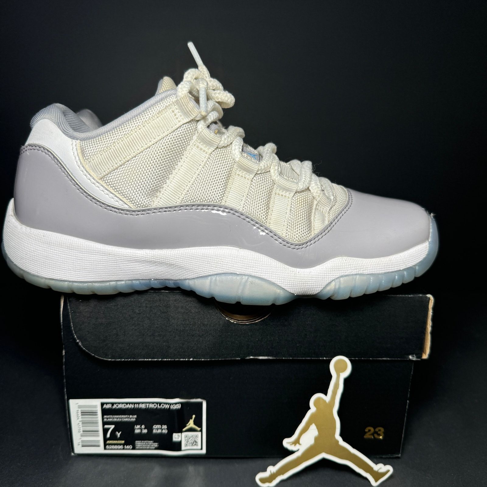 Jordan Brand × Nike Size 7 - Air Jordan 11 Retro Low GS Cement Grey Men's Shoes Size US 7 / EU 40 - 1 Thumbnail