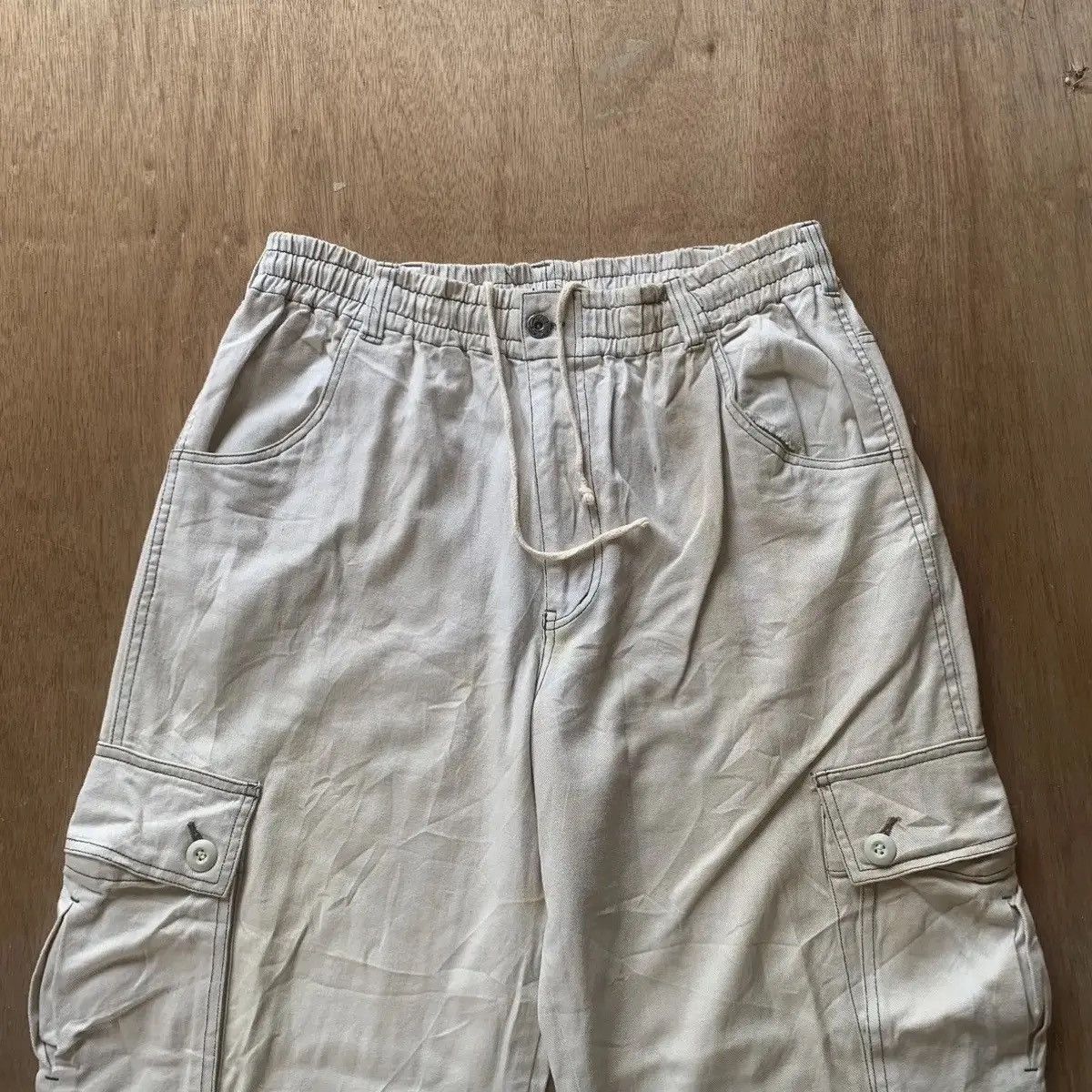 Japanese Brand VINTAGE RATION LAVEUR TROUSERS SPRINGWAIST BAGGY CARGO PANTS Size US 34 / EU 50 - 2 Thumbnail