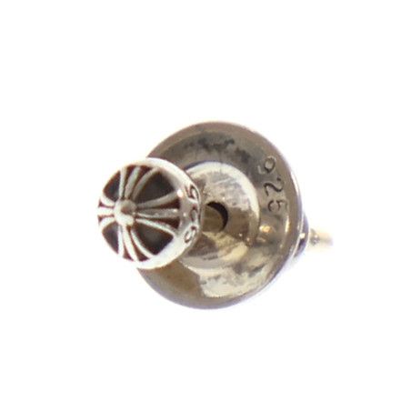 アクセサリー Chrome Hearts STUD CRS BALL MINI 22K Authentic Chrome Hearts Mini Cross Ball Stud Earring + CH