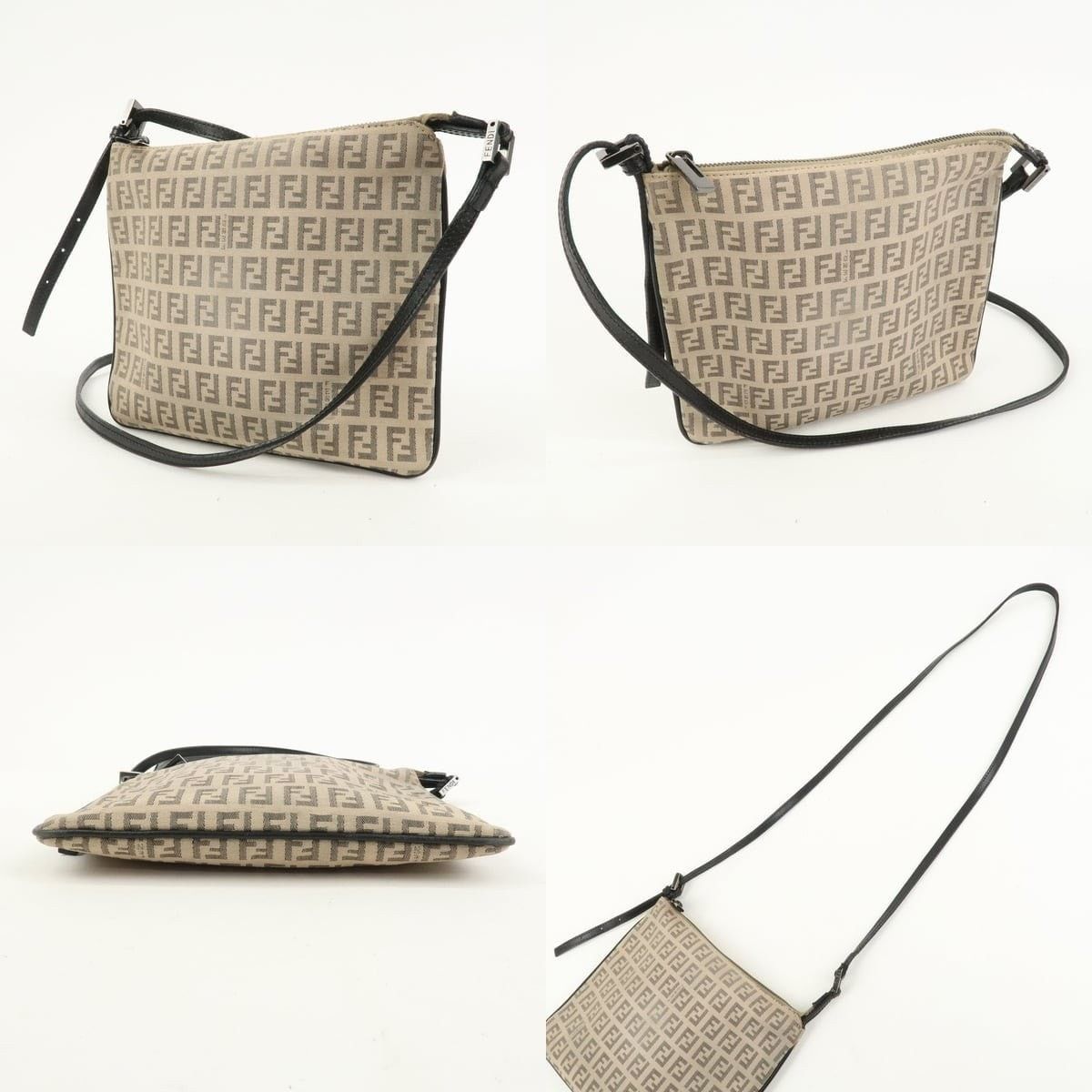 Fendi Fendi Zucchino Crossbody Bag Beige Size ONE SIZE - 3 Thumbnail