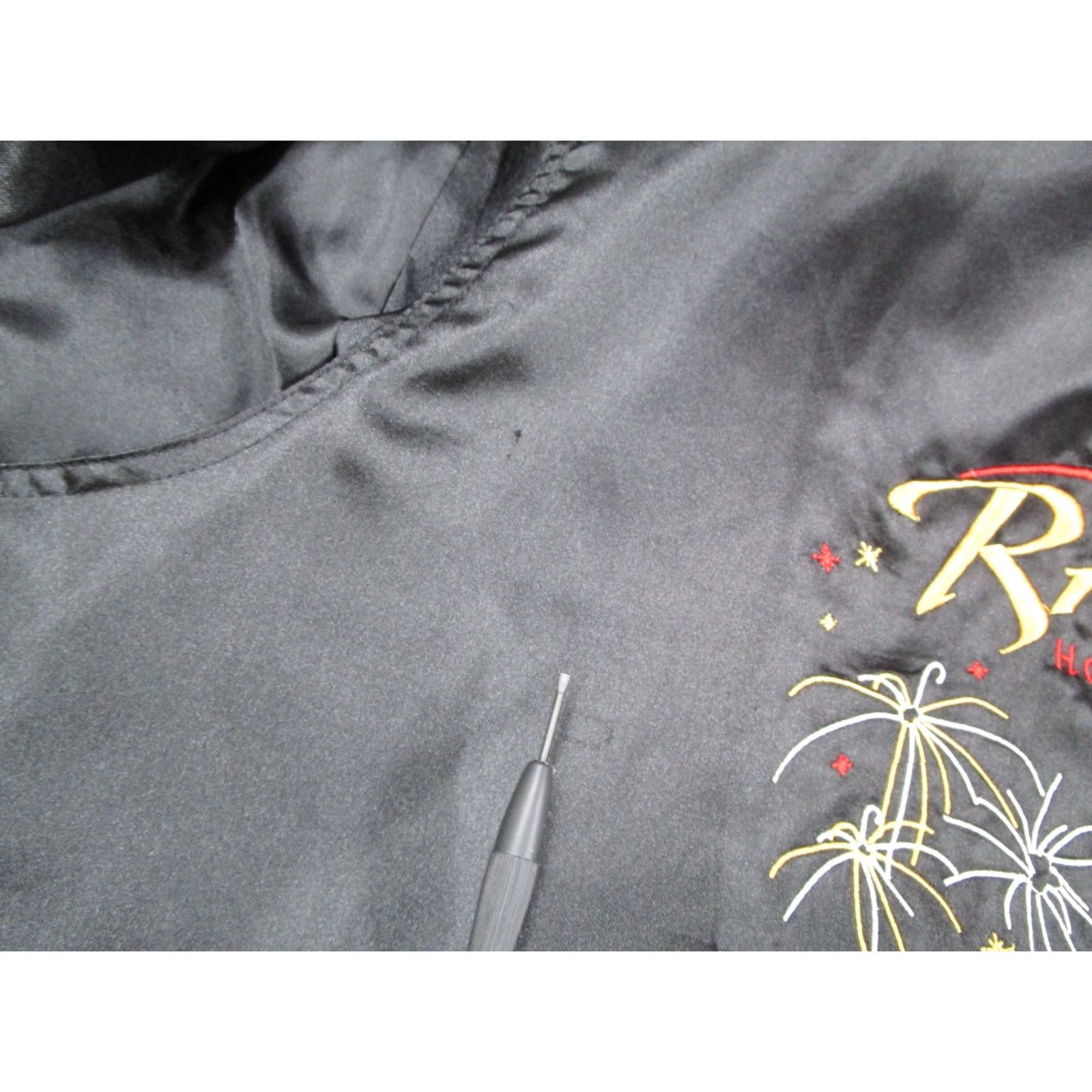 Rivieras VINTAGE Riviera Hotel & Casino Jacket Mens XL Black Satin Full Zip Embroidered Logo 80s 90s Las Vegas Bomber Jacket Size US XL / EU 56 / 4 - 7 Thumbnail
