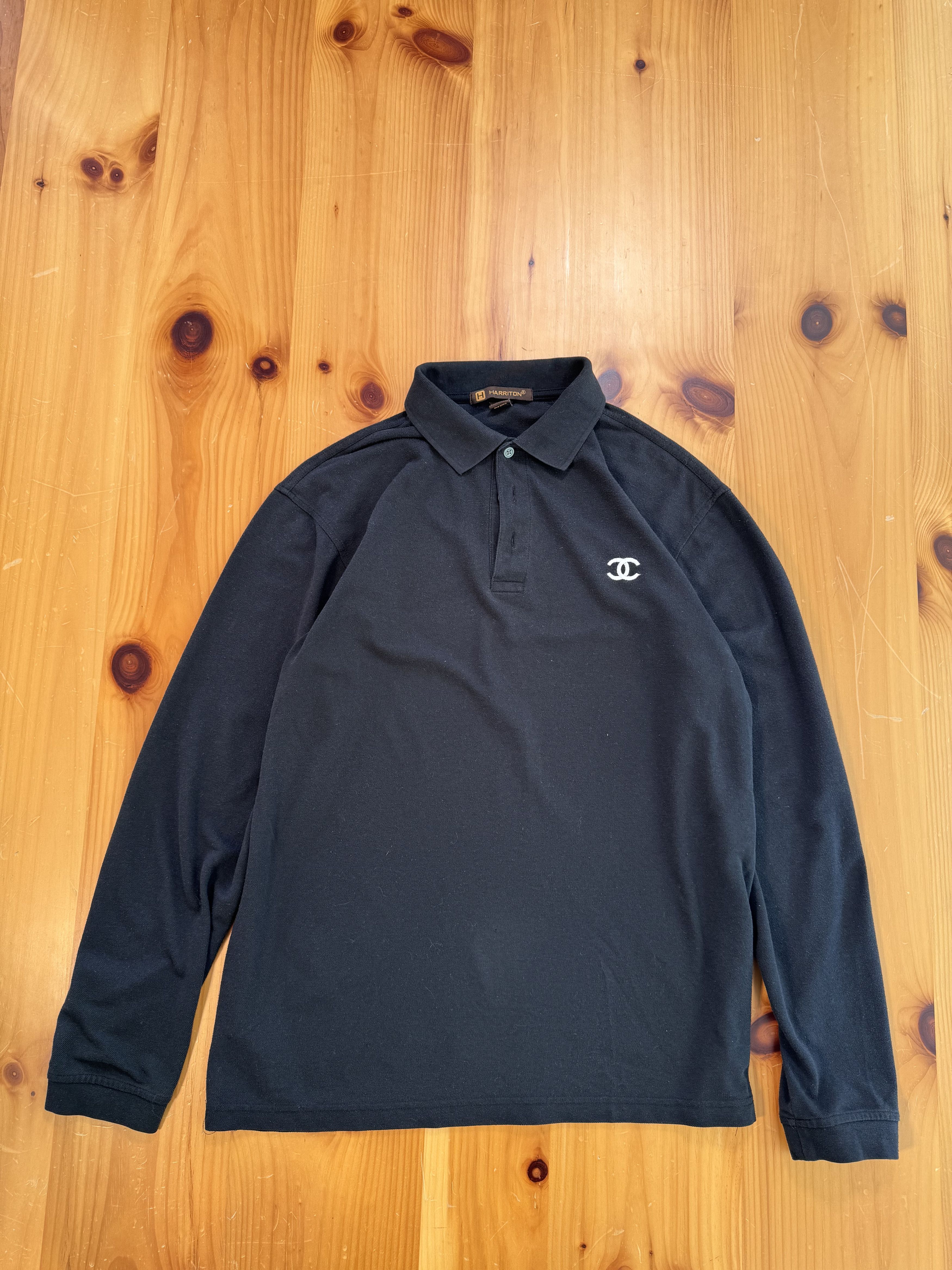 Chanel Bootleg Fake Replica Chanel Logo Polo Longsleeve Size US L / EU 52-54 / 3 - 1 Thumbnail