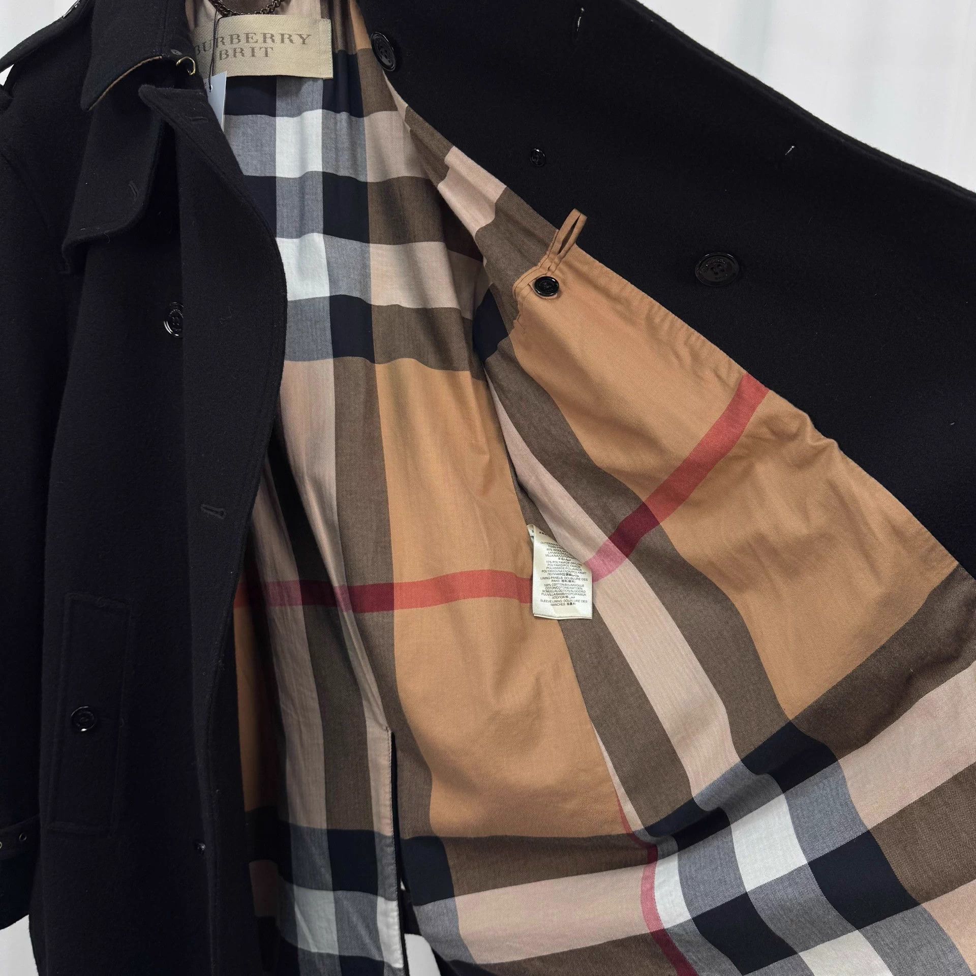 Burberry Burberry double-breasted check lining wool coat L like new Size US L / EU 52-54 / 3 - 5 Thumbnail