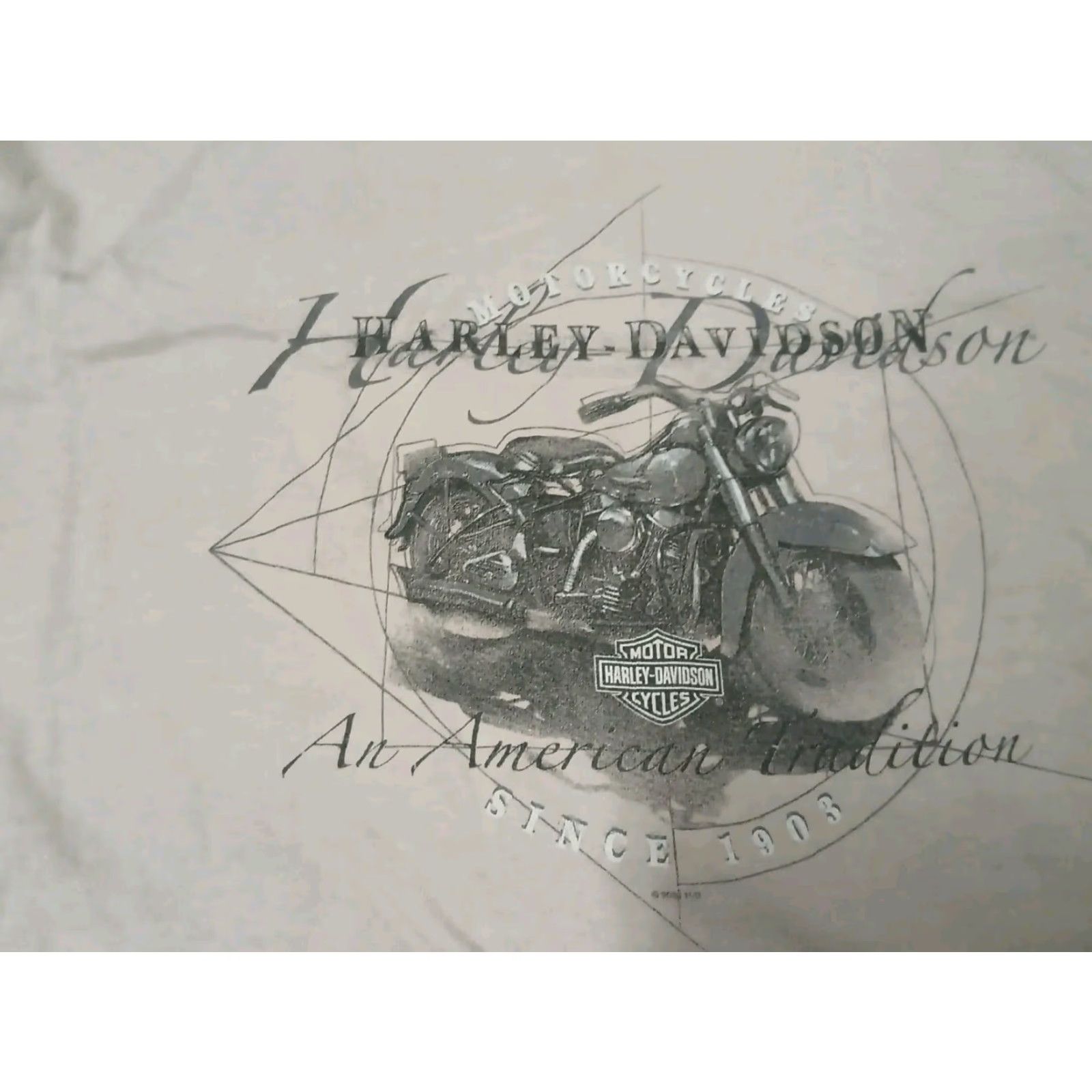 Harley Davidson Harley-Davidson T-Shirt Mens Large Gray USA Y2K USA American Tradition Logo? Size US L / EU 52-54 / 3 - 6 Thumbnail