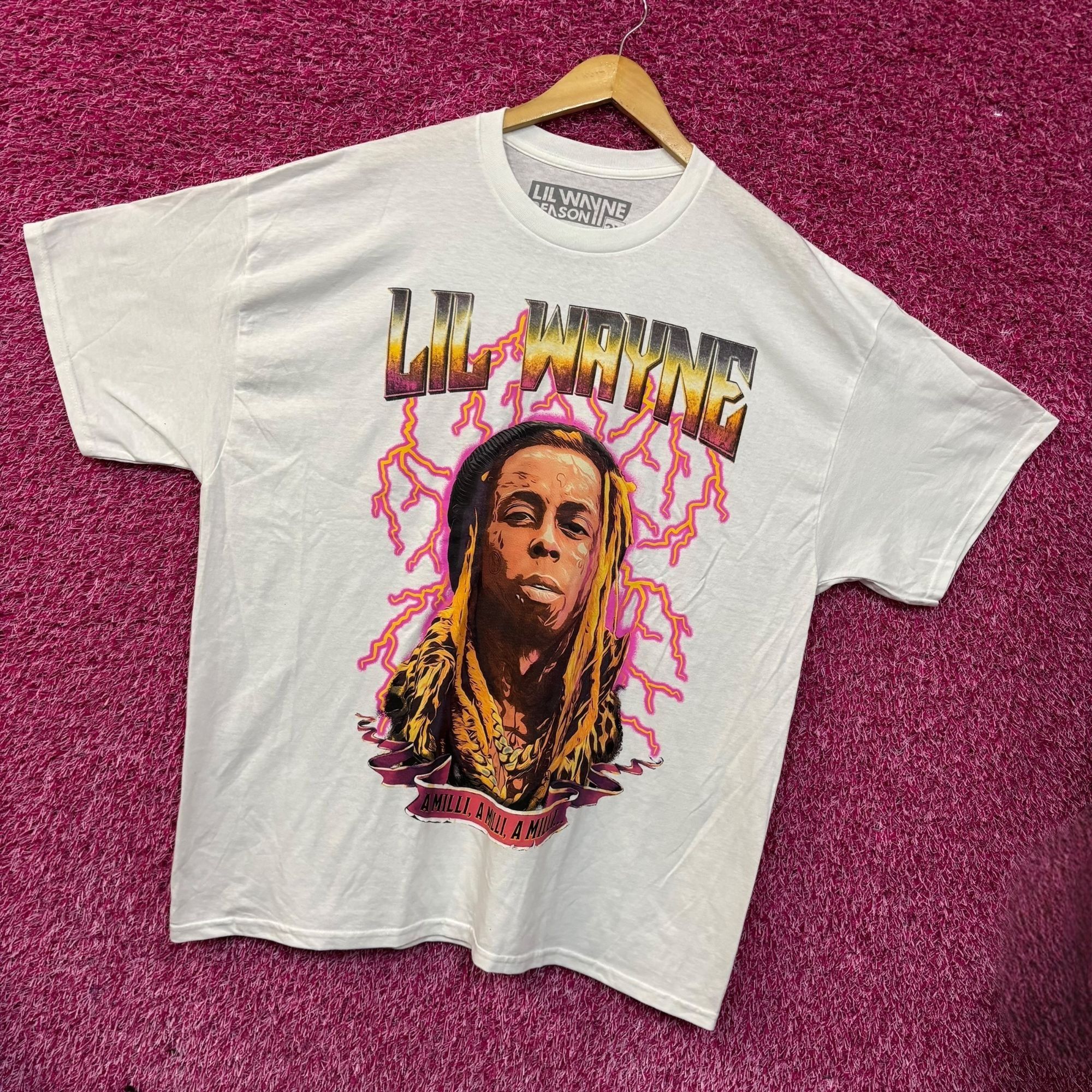 Lil Wayne Reason Lil Wayne A Milli Graphic Design T-Shirt 2XL Size US XXL / EU 58 / 5 - 3 Thumbnail