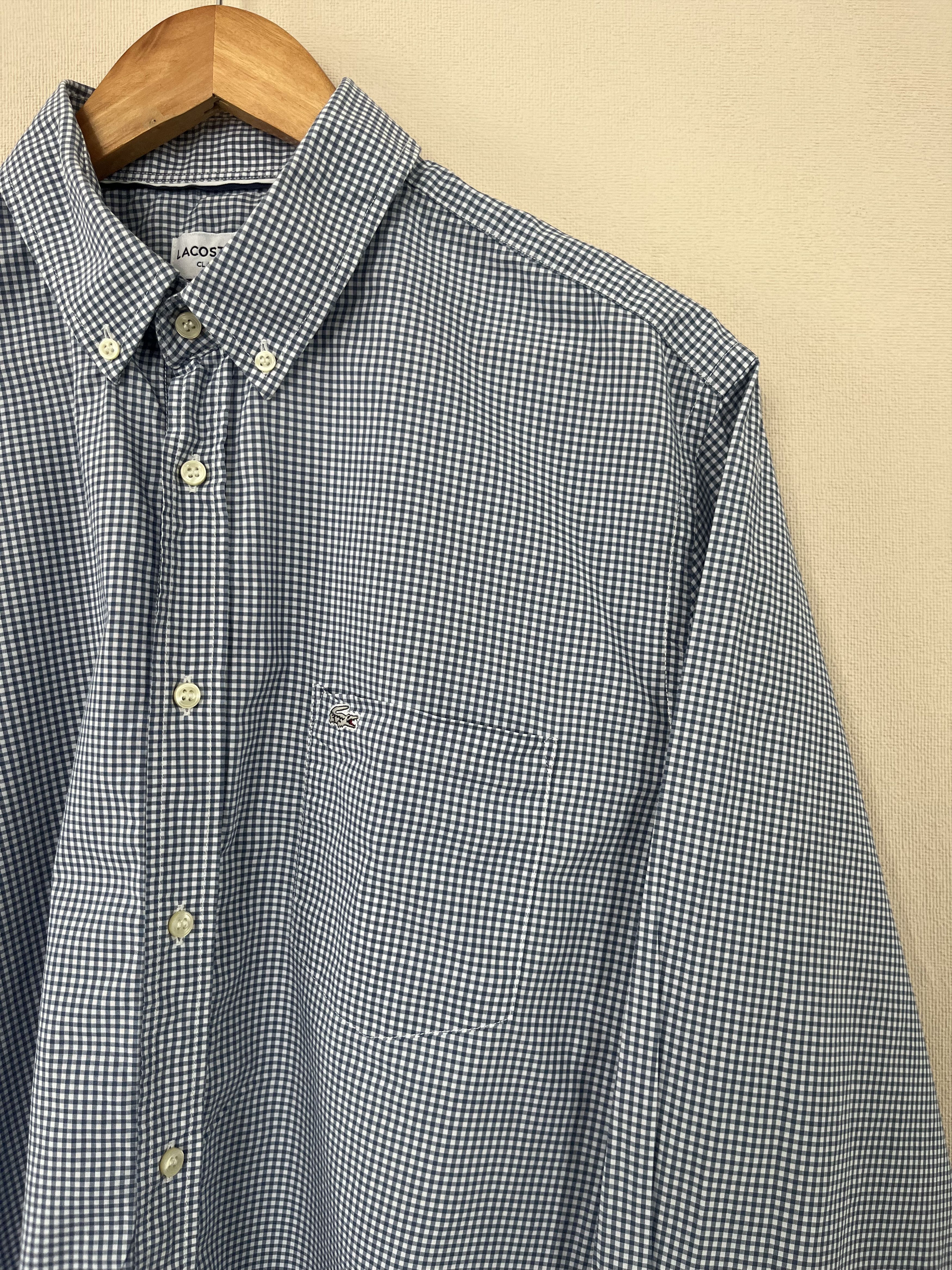 Lacoste Lacoste Check Button Down Shirt Longsleeve Classic Fit Size US XL / EU 56 / 4 - 2 Thumbnail