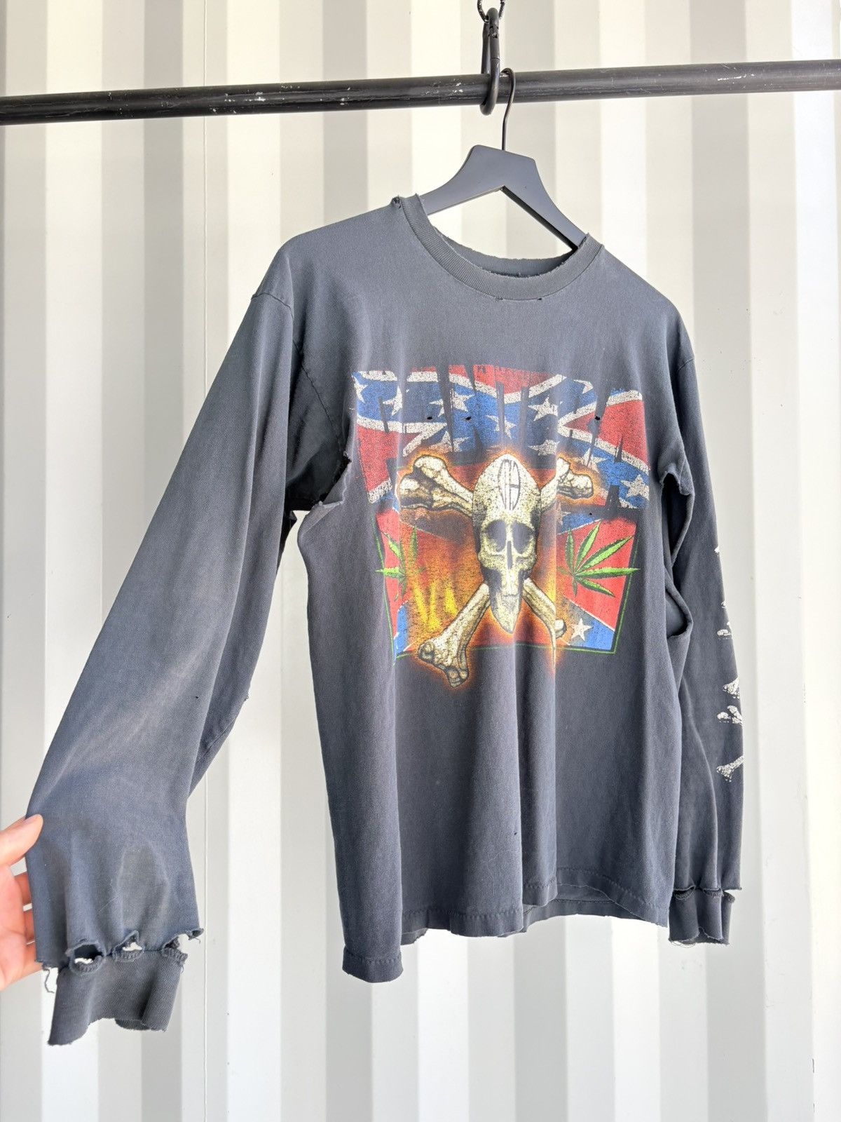 Pantera Cowboys from Hell Sun Faded Thrashed Distressed ERD