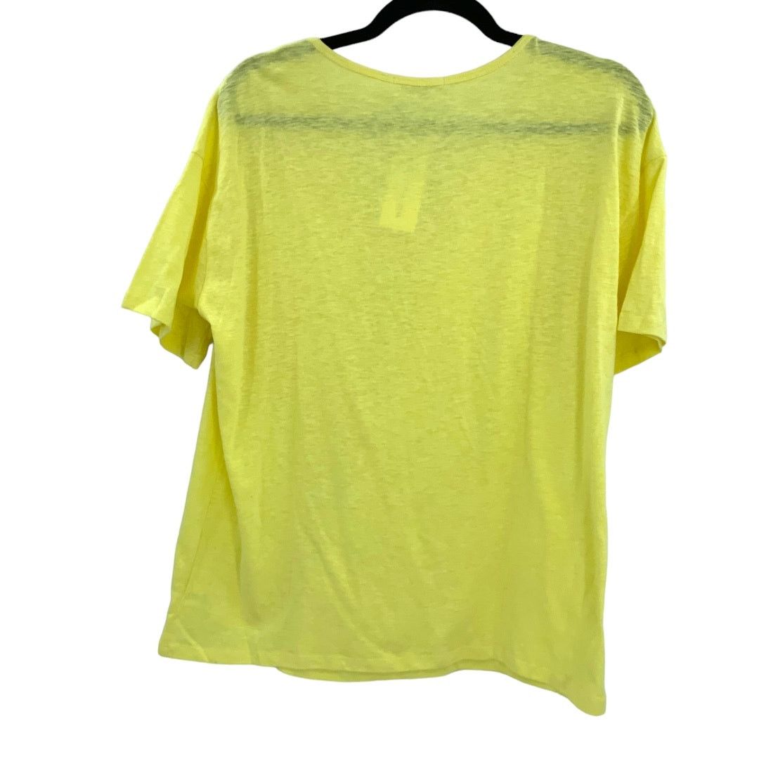 Other Three Dots Yellow Short Sleeve Pocket T Shirt Medium NWT $58 Size M / US 6-8 / IT 42-44 - 6 Thumbnail