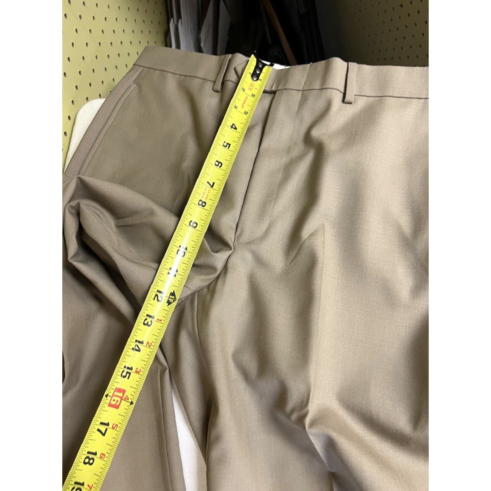 Ralph Lauren Lauren Ralph Lauren New Comfort Wool Chino Pants 34x34 Men Flat Front Tan Beige 125 Size US 38 / EU 54 - 7 Thumbnail