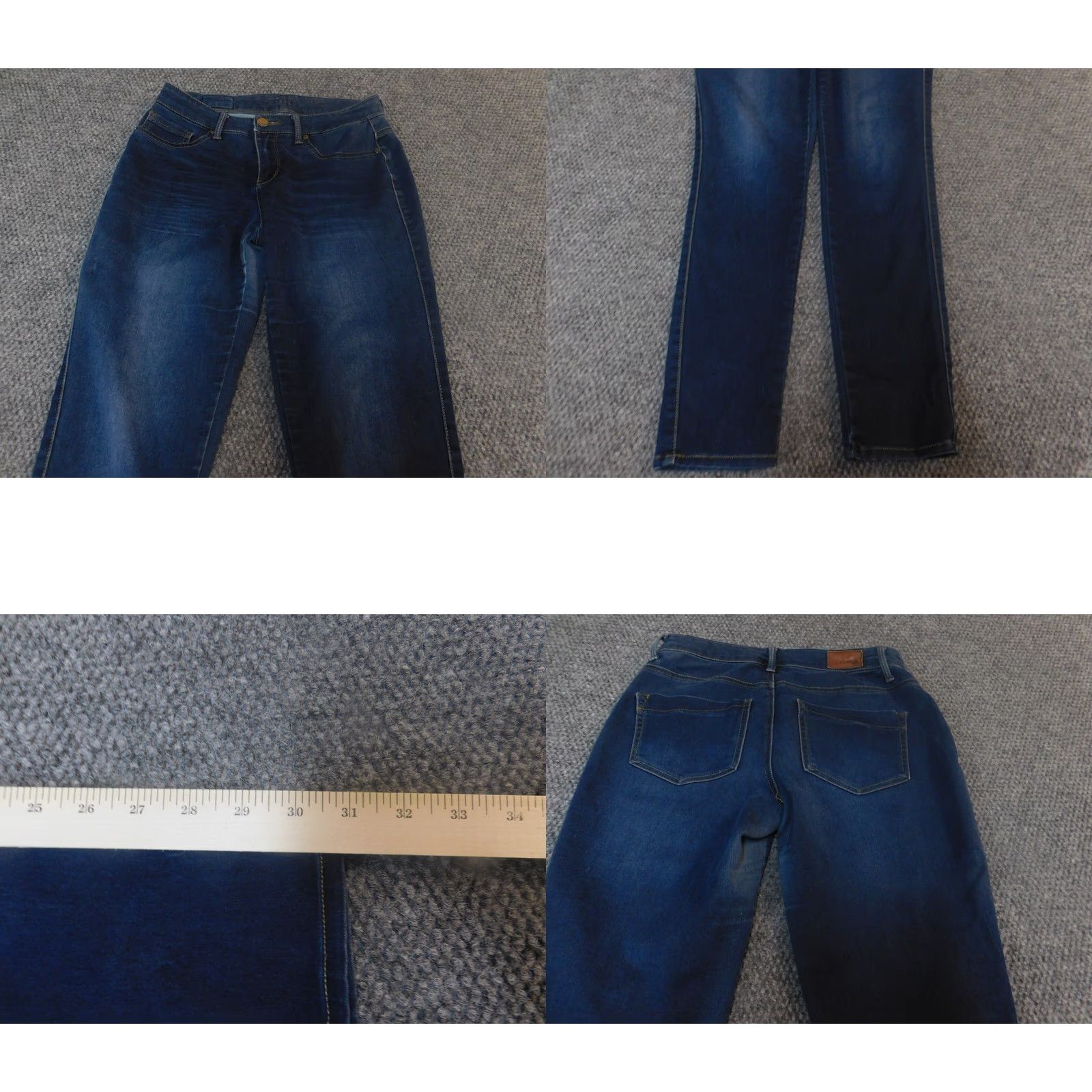 Express Express Jeans Womens 27x31 Blue Straight Stretch Denim Zip Classic Regular Mens? No — Women’s Jeans Style Straight 27x31 Blue Size 27" / US 4 / IT 40 - 8 Thumbnail