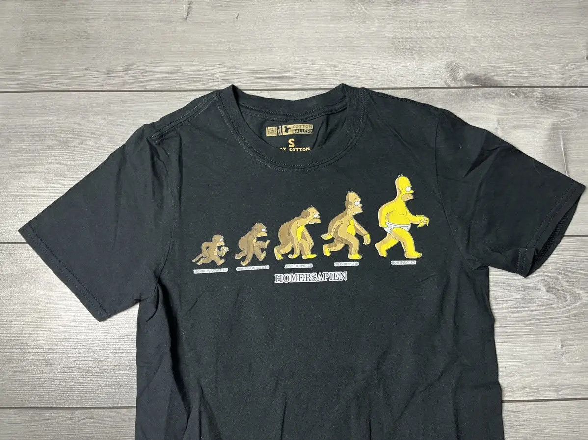 Band Tees The Simpsons Tshirt Homersapien evolution anima size Small Size US S / EU 44-46 / 1 - 3 Thumbnail