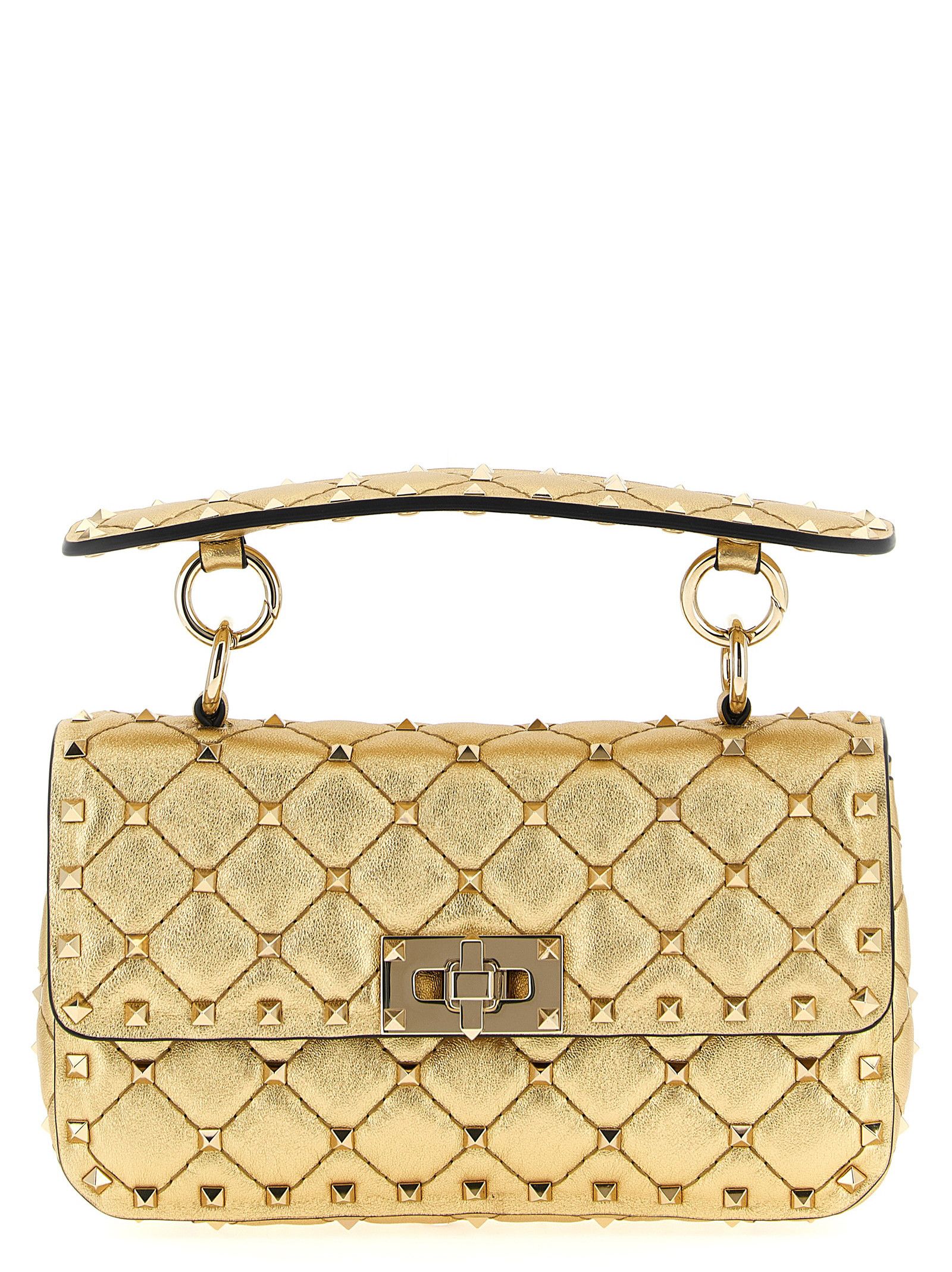Valentinogaravani 'rockstudspike' S Shoulder Bag in Gold, Women's
