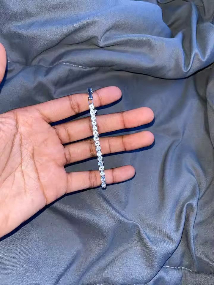 Jewelry ICEDOUTCZ TennisBracelet 17 cm+ 4 cm Cut Cubic Zirconia Size ONE SIZE - 5 Thumbnail