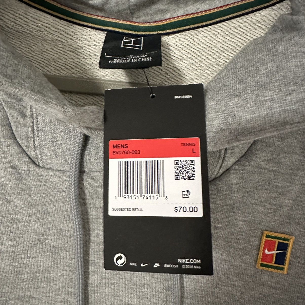 Nike Nike Court Tennis French Terry Hoodie Sweatshirt Size US L / EU 52-54 / 3 - 5 Thumbnail