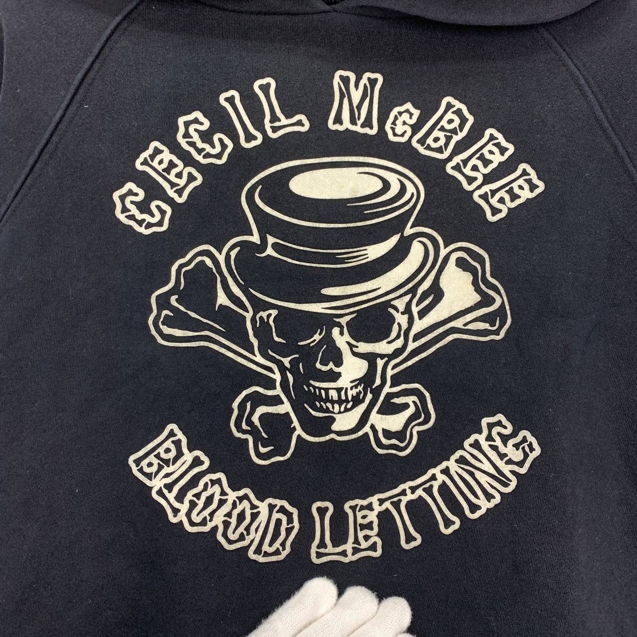 Japanese Brand CECIL MCBEE Blood Letting Hoodie Pullover #0459-12 Size US S / EU 44-46 / 1 - 3 Thumbnail