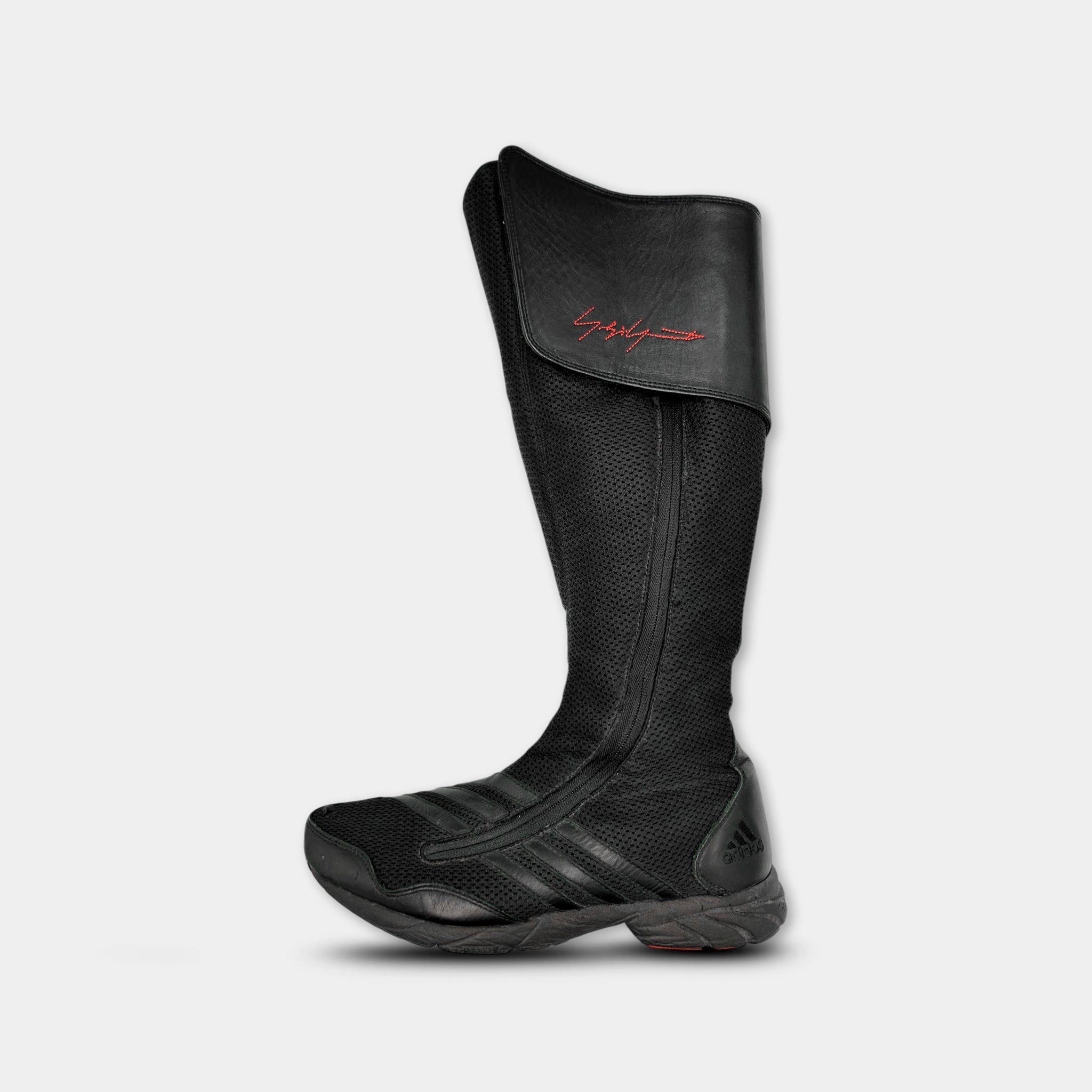 Yohji Yamamoto Adidas x Y-3 Yohji Yamamoto "Regu" Mesh High-Top Knee Boots Size US 7.5 / IT 37.5 - 7 Thumbnail
