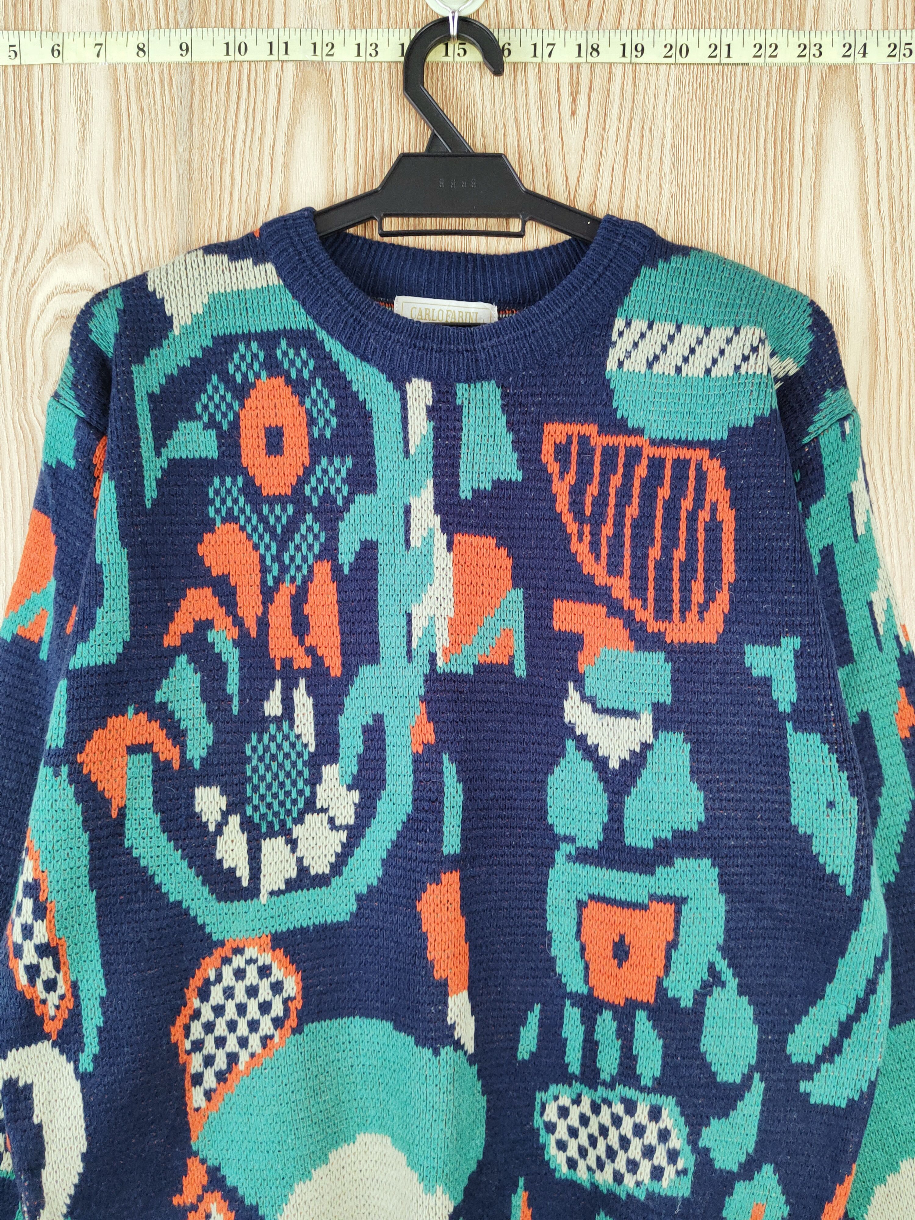 Homespun Knitwear DL Carlo Farini Dark Blue Knitwear vintage Sweatshirts #W042 Size US M / EU 48-50 / 2 - 2 Thumbnail