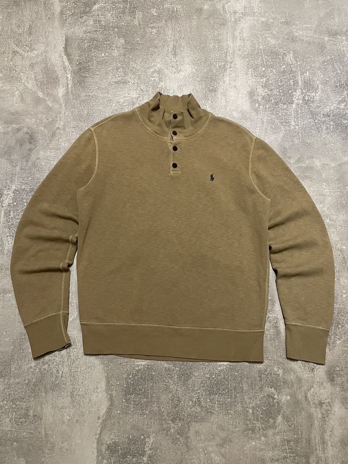 Polo Ralph Lauren Vintage Polo Ralph Lauren Button Up Sweatshirt Brown 90s Size US L / EU 52-54 / 3 - 1 Thumbnail