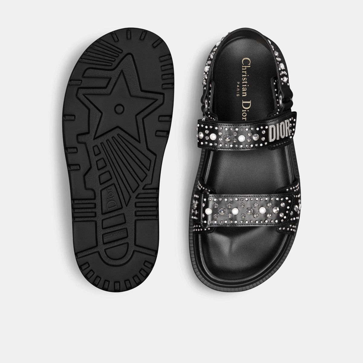 Dior o1bcso1str0226 Dioract Sandal in Black Size US 10 / IT 40 - 4 Thumbnail