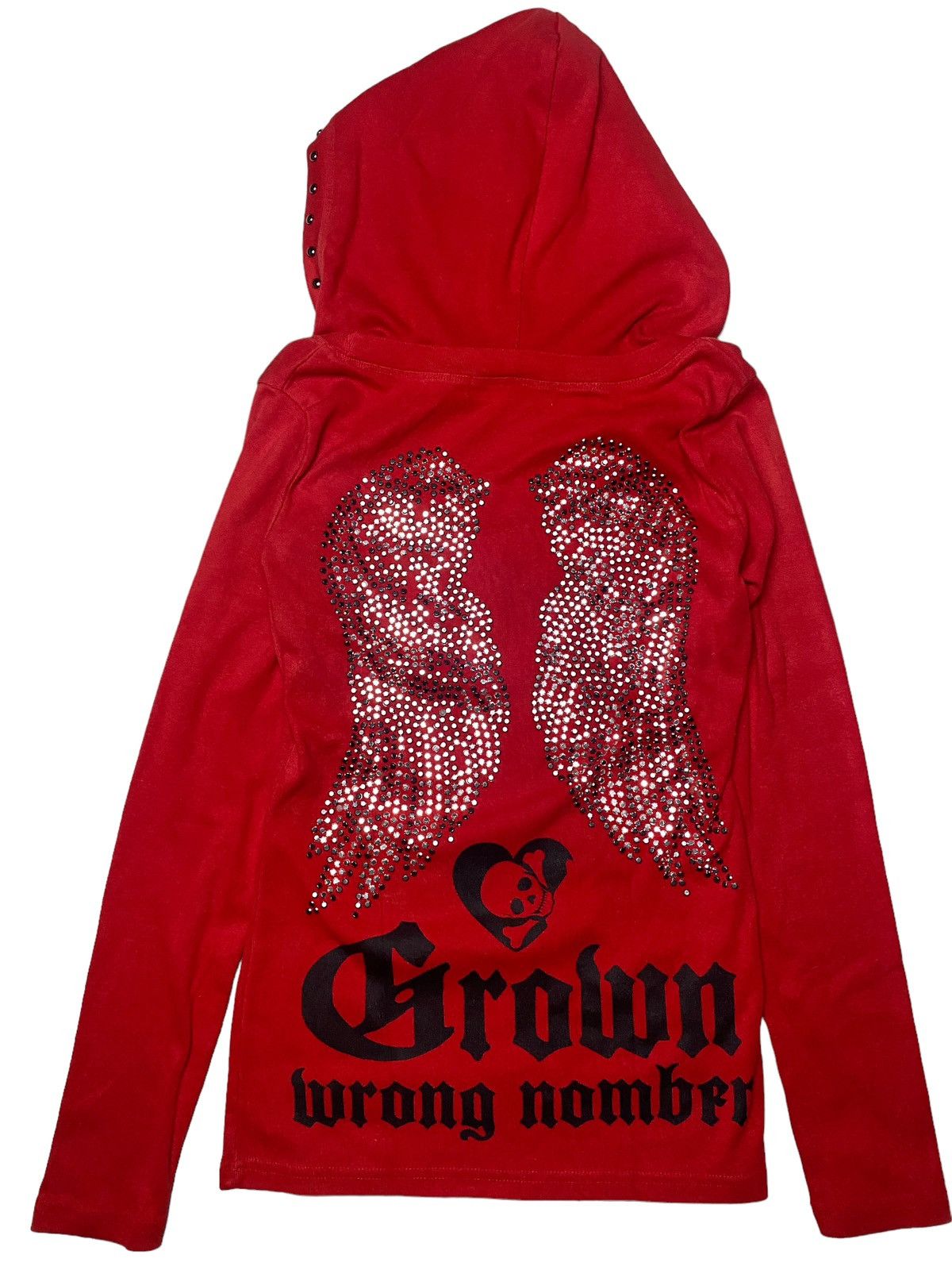 Hysteric Glamour Fine Motion Skull Wings Studded Hoodie Size US XXS / EU 40 - 1 Thumbnail