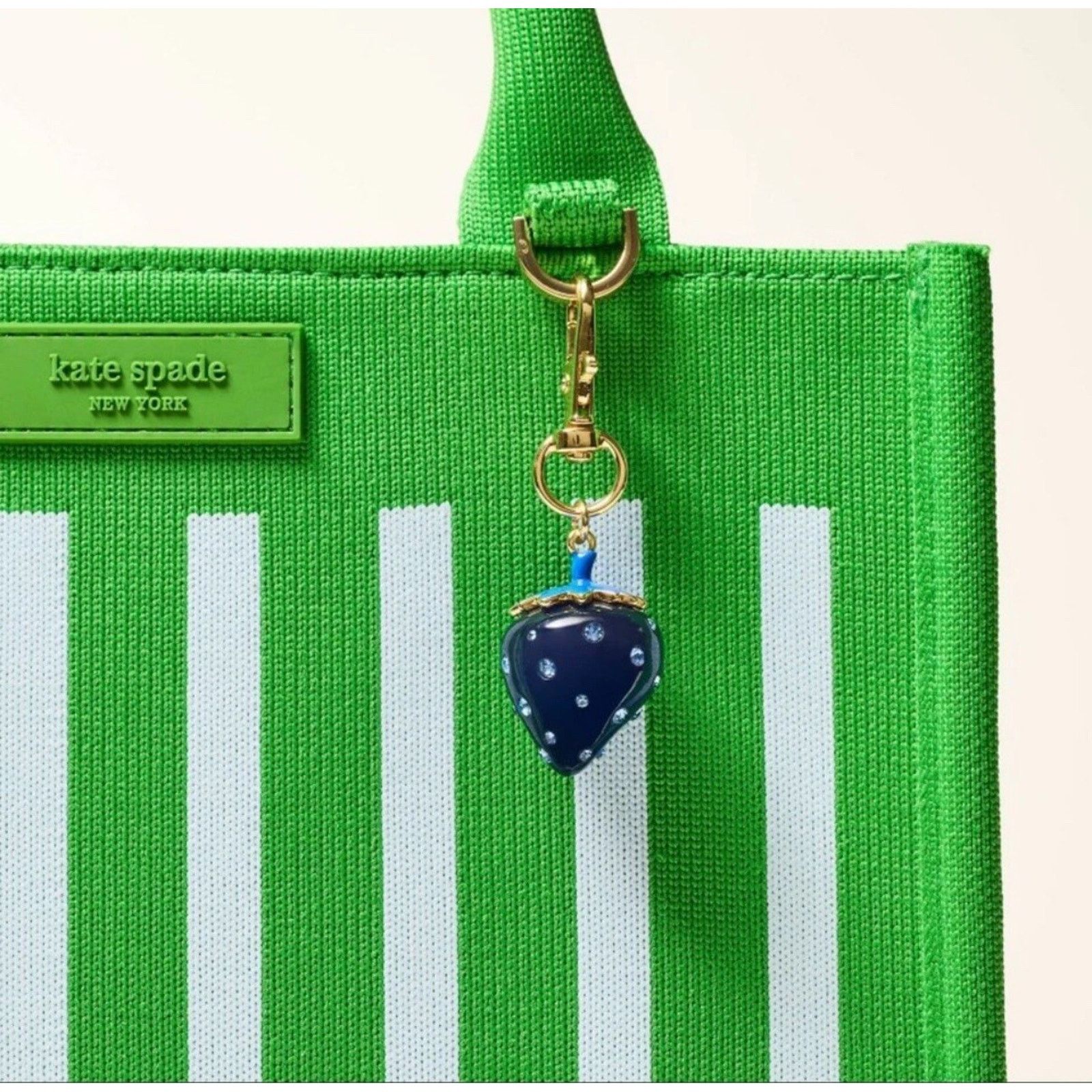 Kate Spade NEW Kate Spade X Target Mini Blue Strawberry Bag Charm Size ONE SIZE - 6 Thumbnail