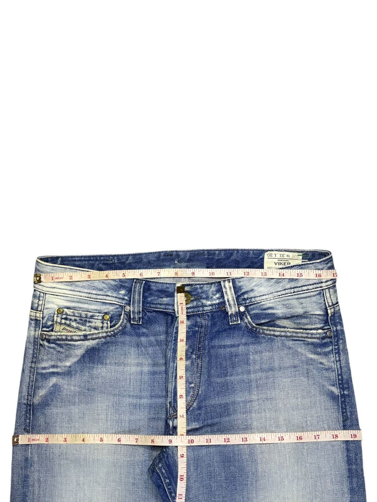 Diesel × Diesel Black Gold Vintage Diesel Viker Faded Wash Embroidered Baggy Jeans Size US 34 / EU 50 - 11 Thumbnail