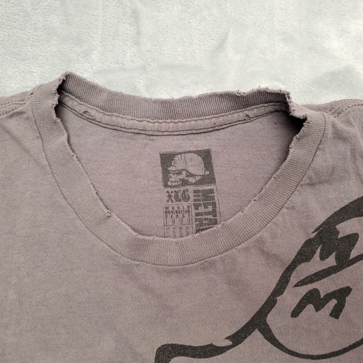 Metal Mulisha VINTAGE Metal Mulisha Shirt Mens L Gray 90s Y2K Distressed Skull Tee Grunge Cotton Crew Neck Short Sleeve Shirt Mens Size US L / EU 52-54 / 3 - 5 Thumbnail