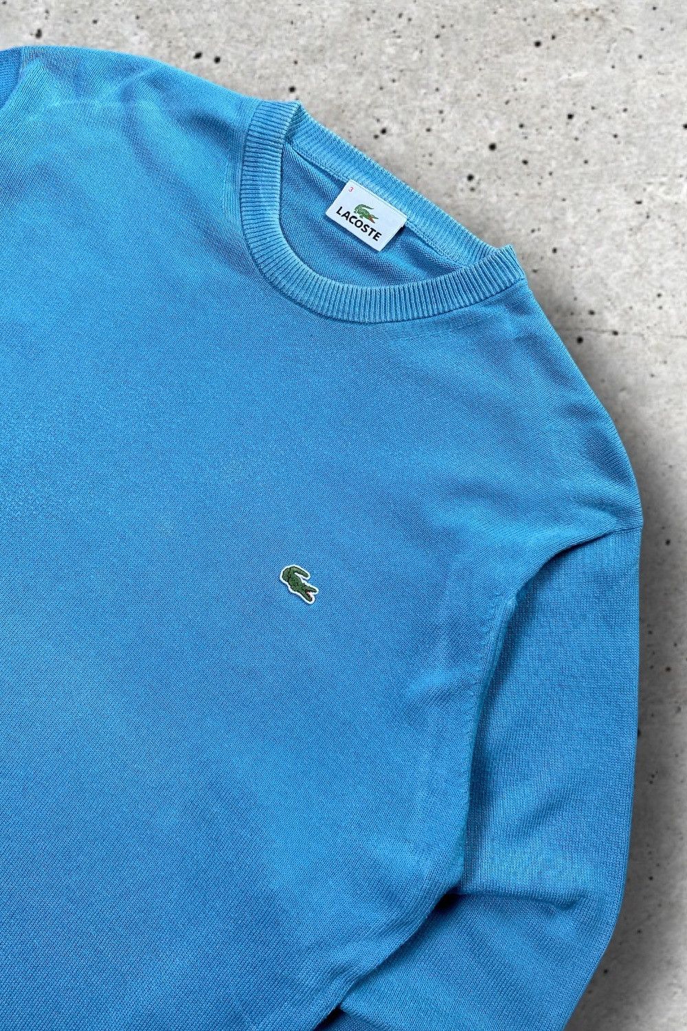 Lacoste Lacoste Vintage Sweater L Baby Blue, Light Blue, Pulli Men‘s Size US L / EU 52-54 / 3 - 2 Thumbnail