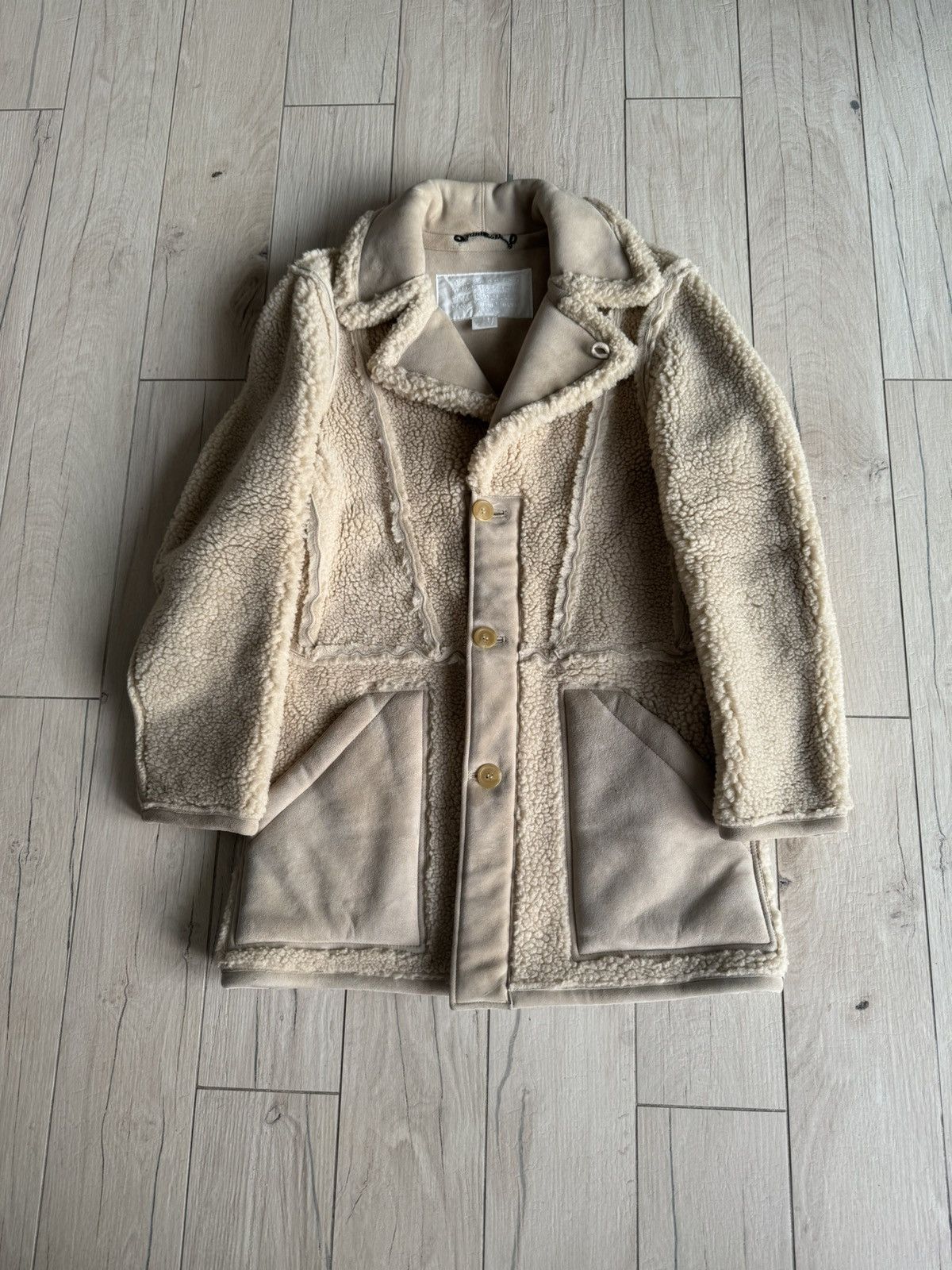 Maison Margiela Maison Margiela X H&M Ship Suit Pattern Cream Coat Size US M / EU 48-50 / 2 - 3 Thumbnail