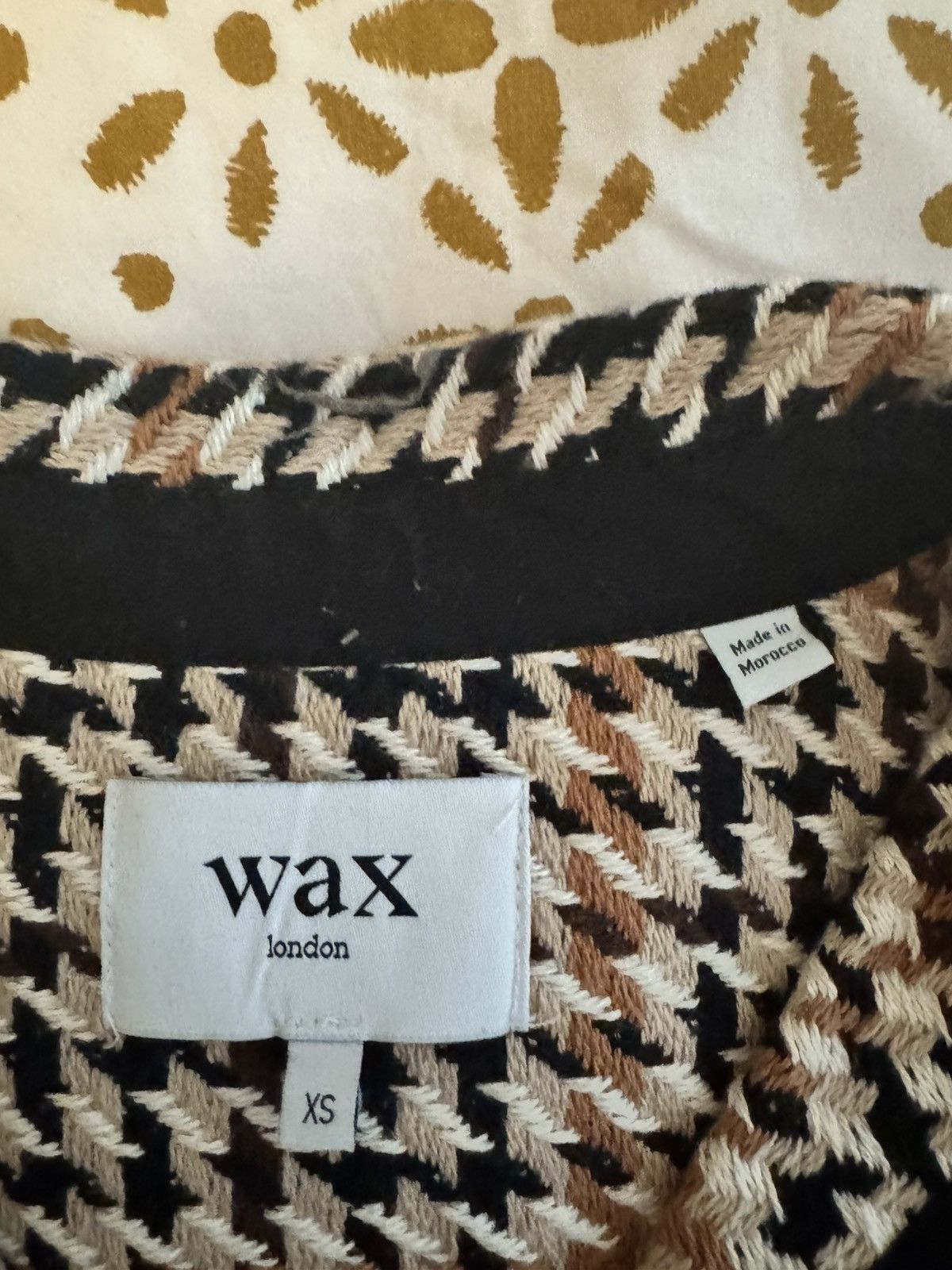 Wax London New No Tags Wax London Overshirt - Black/Brown Houndstooth Size US XS / EU 42 / 0 - 3 Thumbnail