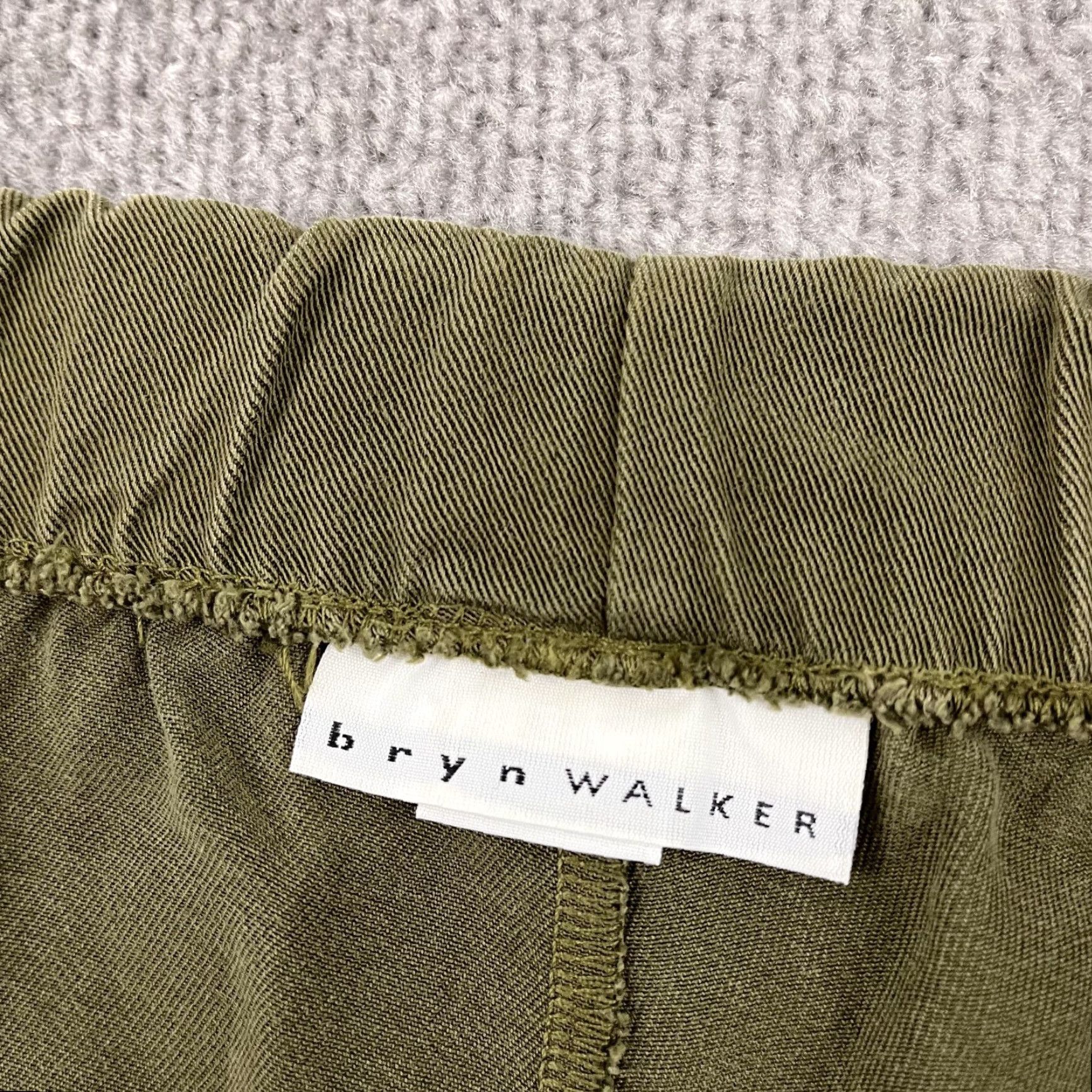 Vintage VINTAGE Bryn Walker Pants Womens Medium 29" Green Wide Leg High Rise Pull On Pockets Casual Summer Size 32" / US 10 / IT 46 - 2 Thumbnail