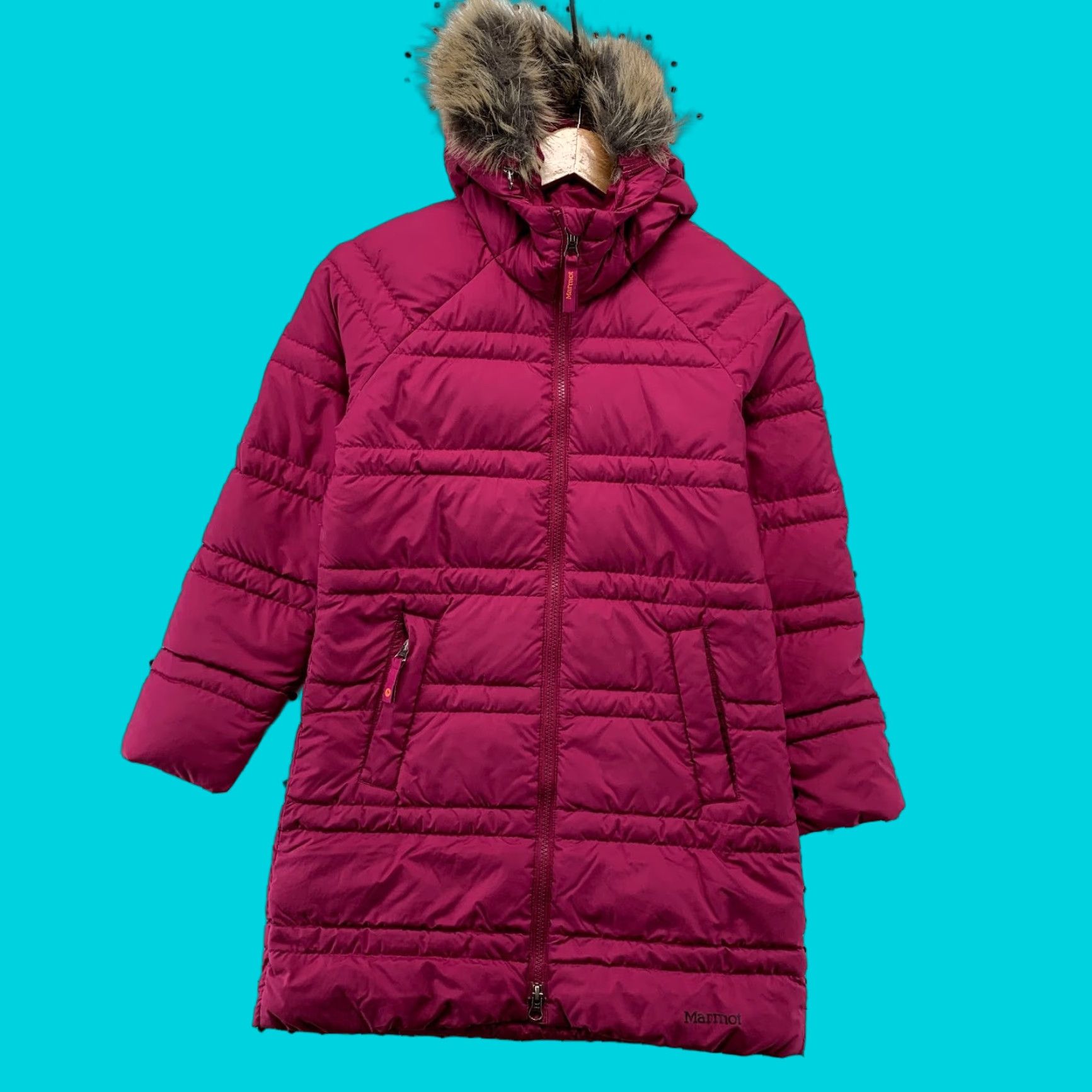 Marmot Marmot 700 Down Puffer Coat Womens Medium Pink Hooded Parka Cross-Check: Outdoor, Winter, Fall, Casual, Travel Size M / US 6-8 / IT 42-44 - 1 Thumbnail